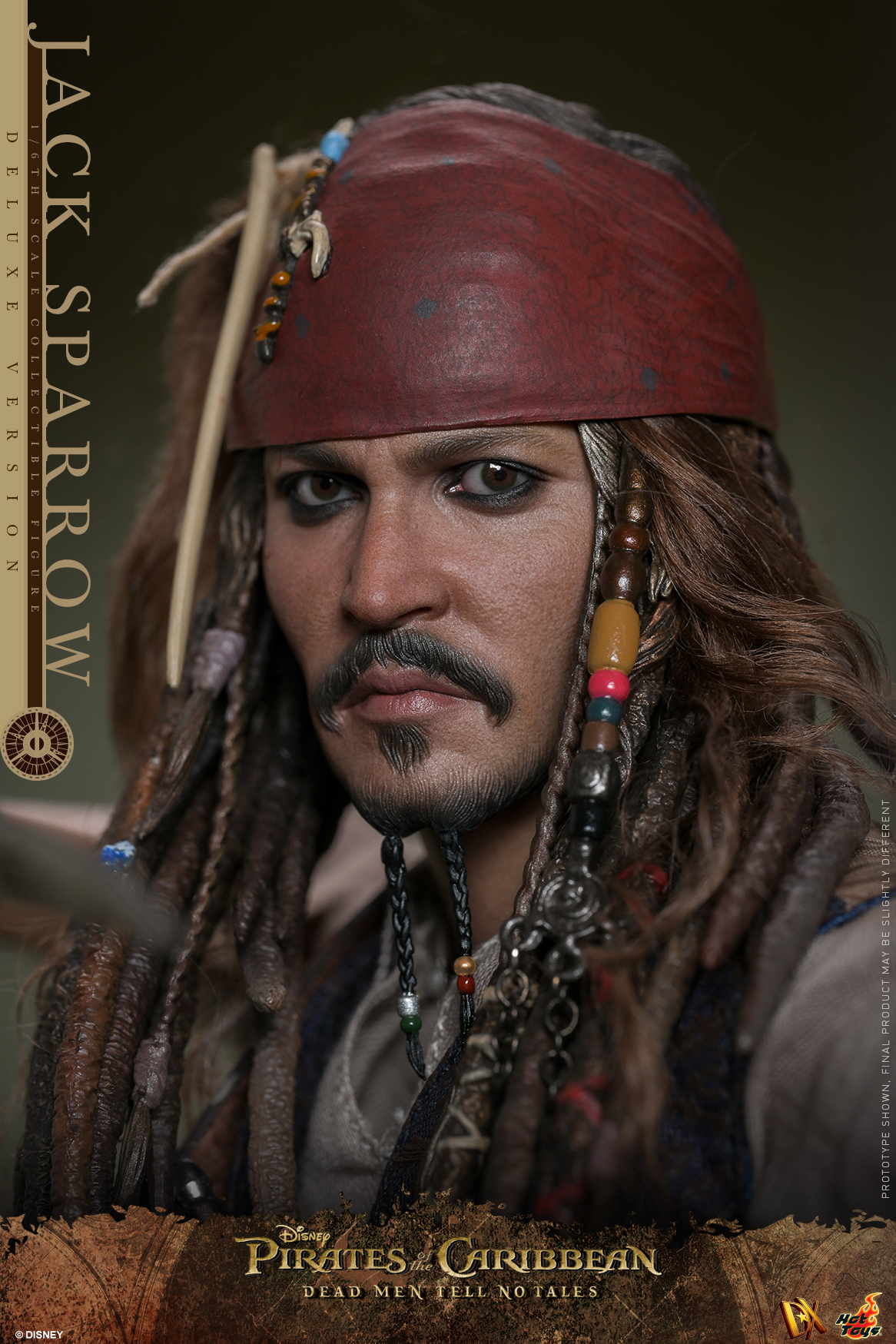 Hot Toys DX38 Pirates of the Caribbean: Dead Men Tell No Tales - Jack Sparrow (Deluxe Version)