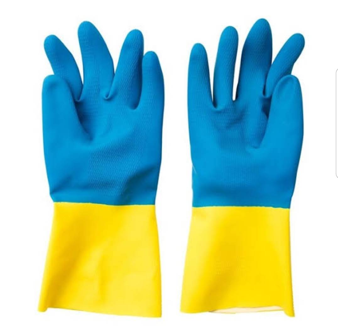 3เอ็ม 3M Tekk Protection ถุงมือยางทนต่อสารเคมีทั่วไป ขนาดใหญ่ Size L