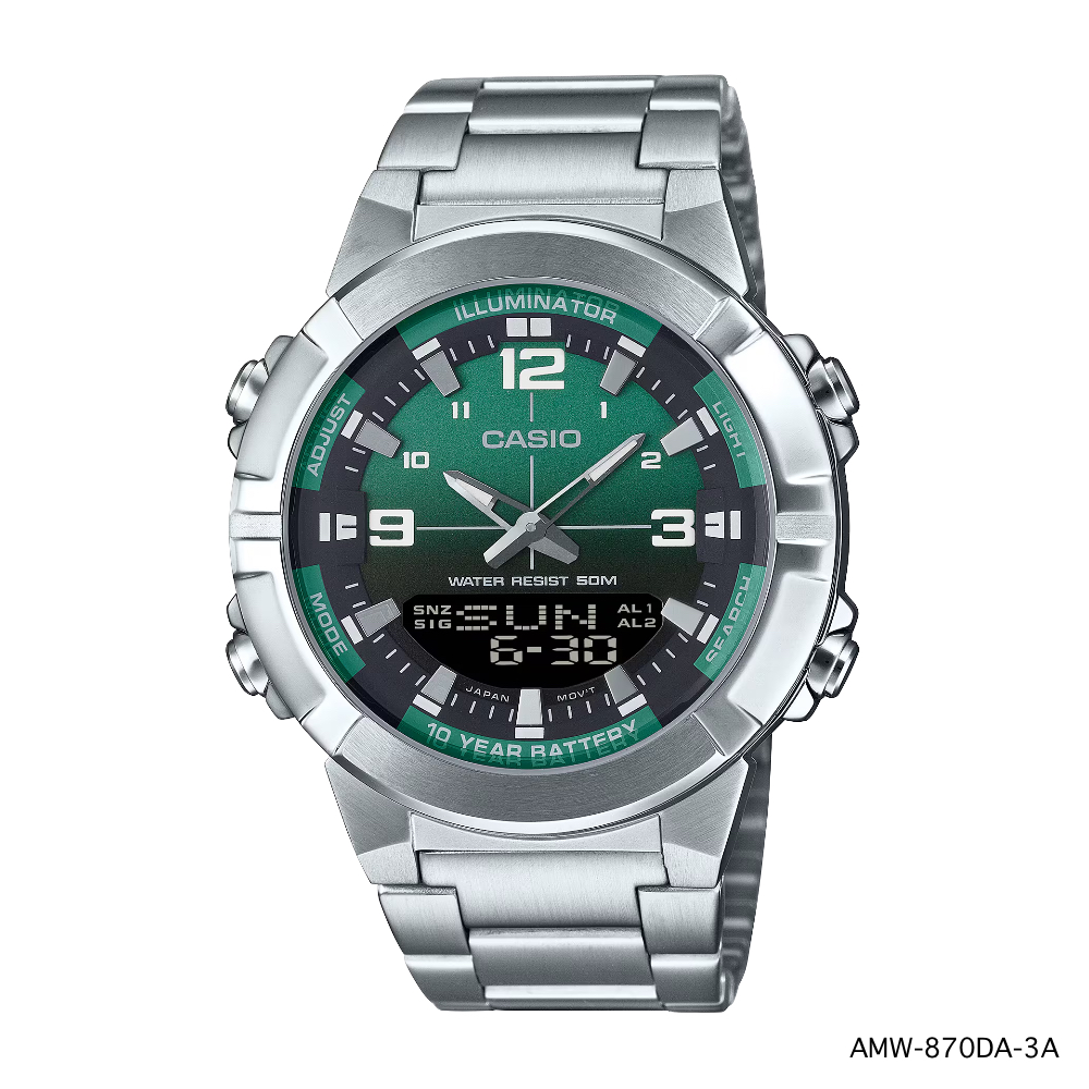 CASIO ANALOG-DIGITAL ของแท้ รุ่น AMW-870A-2A AMW-870DA , AMW-870DA-2A1 , AMW-870DA-2A2 , AMW-870DA-3A