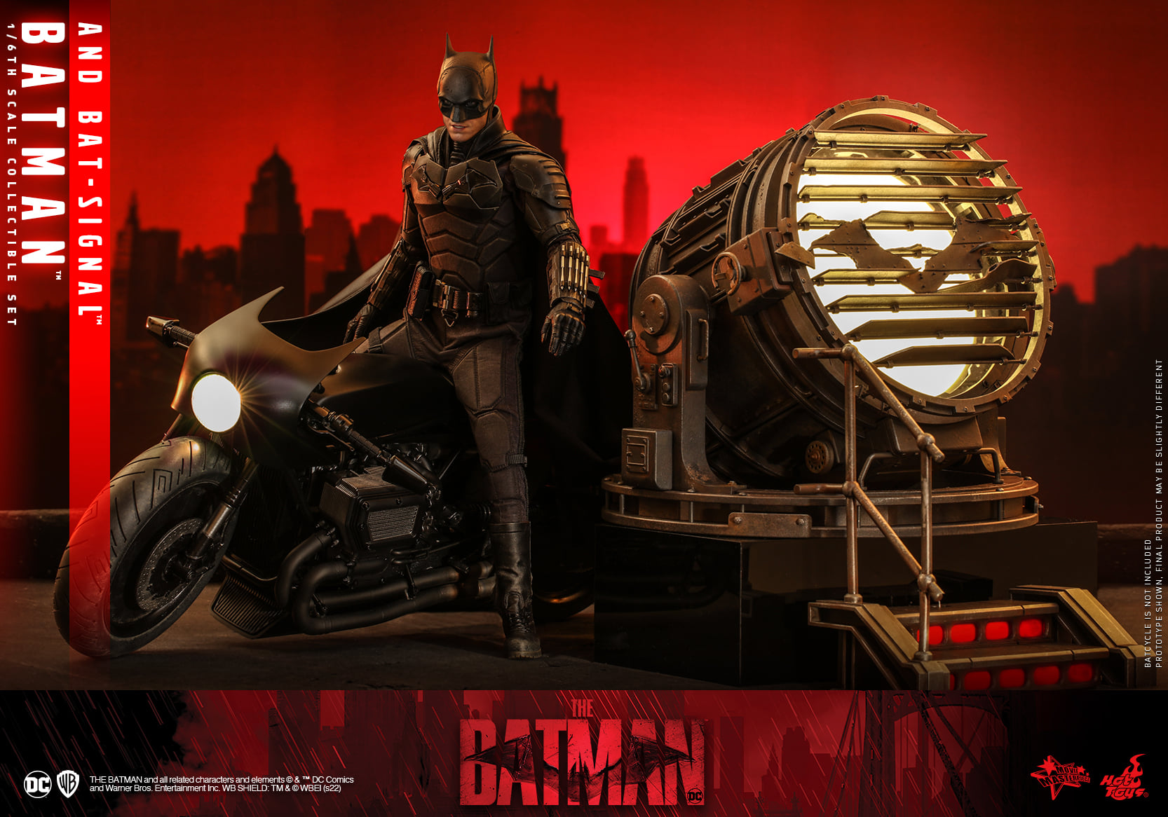 Hot Toys MMS641 1/6 The Batman - Batman and Bat-Signal