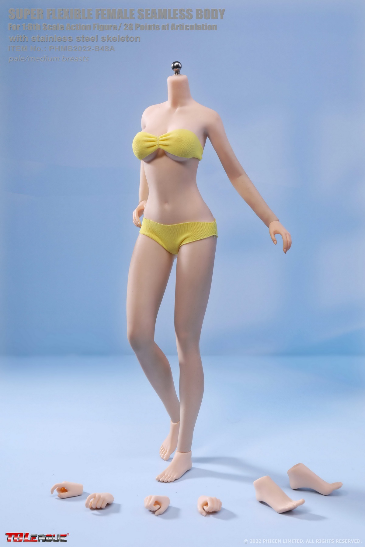 TBLeague PHMB2022-S48A 1/6 Pale Medium Breasts Body