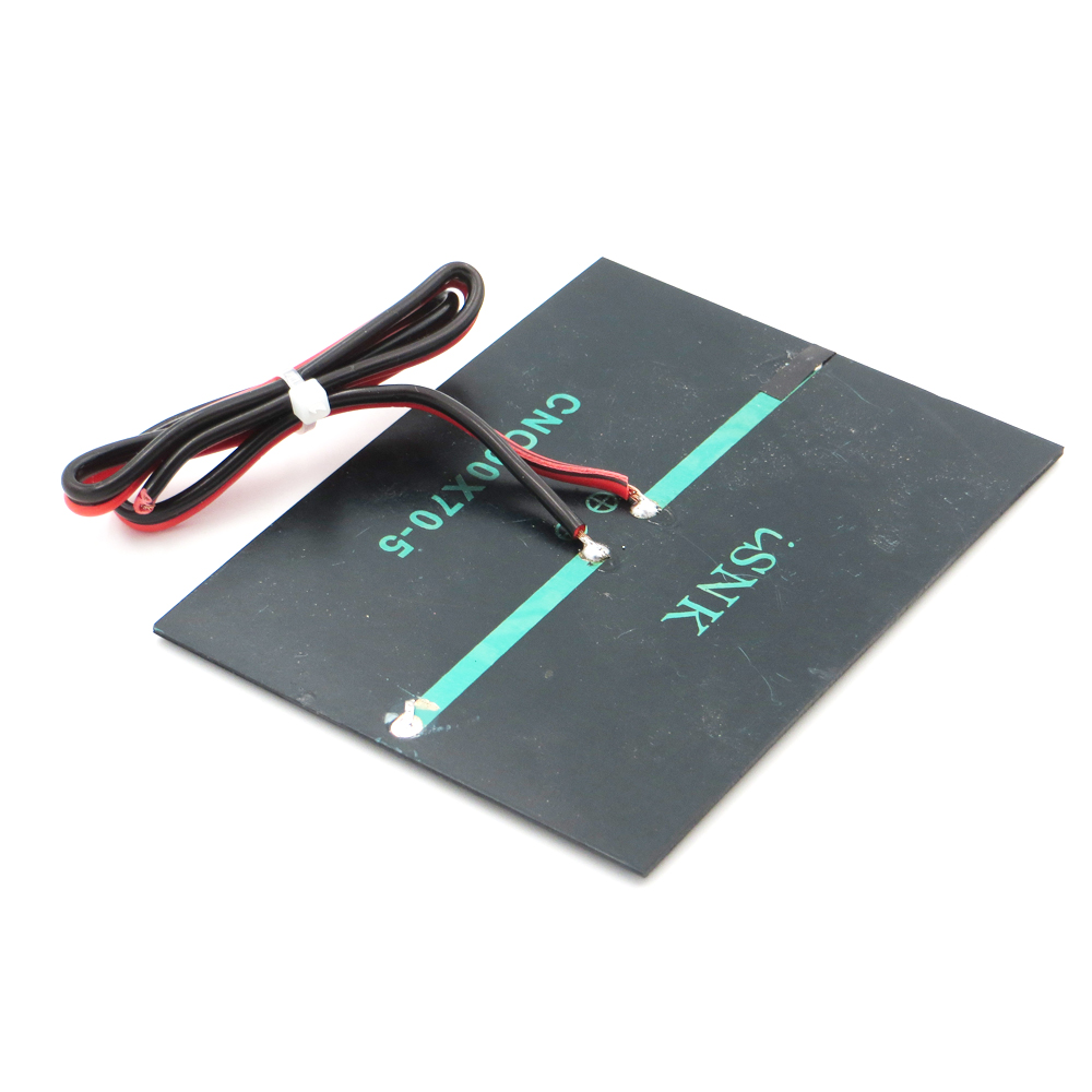 Solar Cell 5V 200mA ( พร้อมสายไฟ )