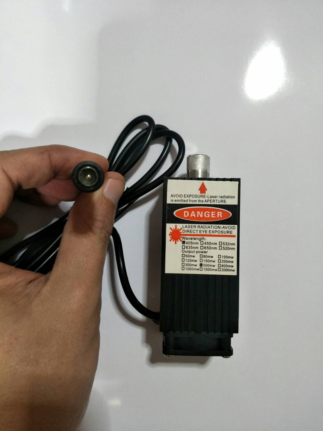 OT55 หัวแกะสลักเลเซอ 500MW ใช้ไฟ 12V 2A สำหรับงาน DIY