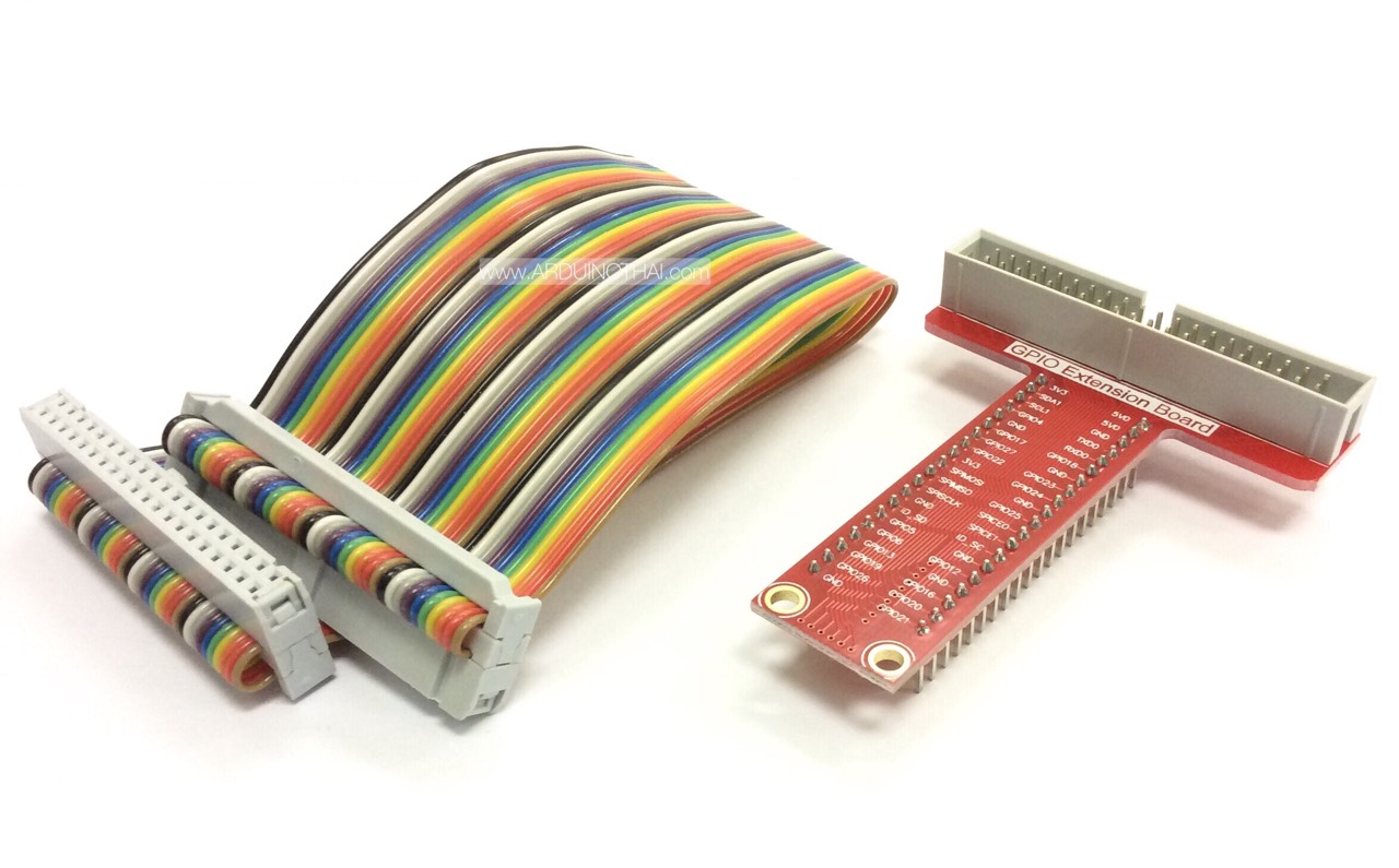 GPIO Extension Board (รวมสาย GPIO Cable) พร้อมสาย