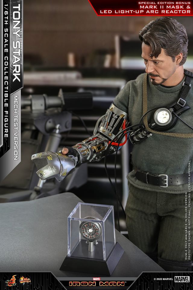 Hot Toys MMS581B 1/6 Iron Man - Tony Stark (Mech Test Version) (Special Edition Bonus)