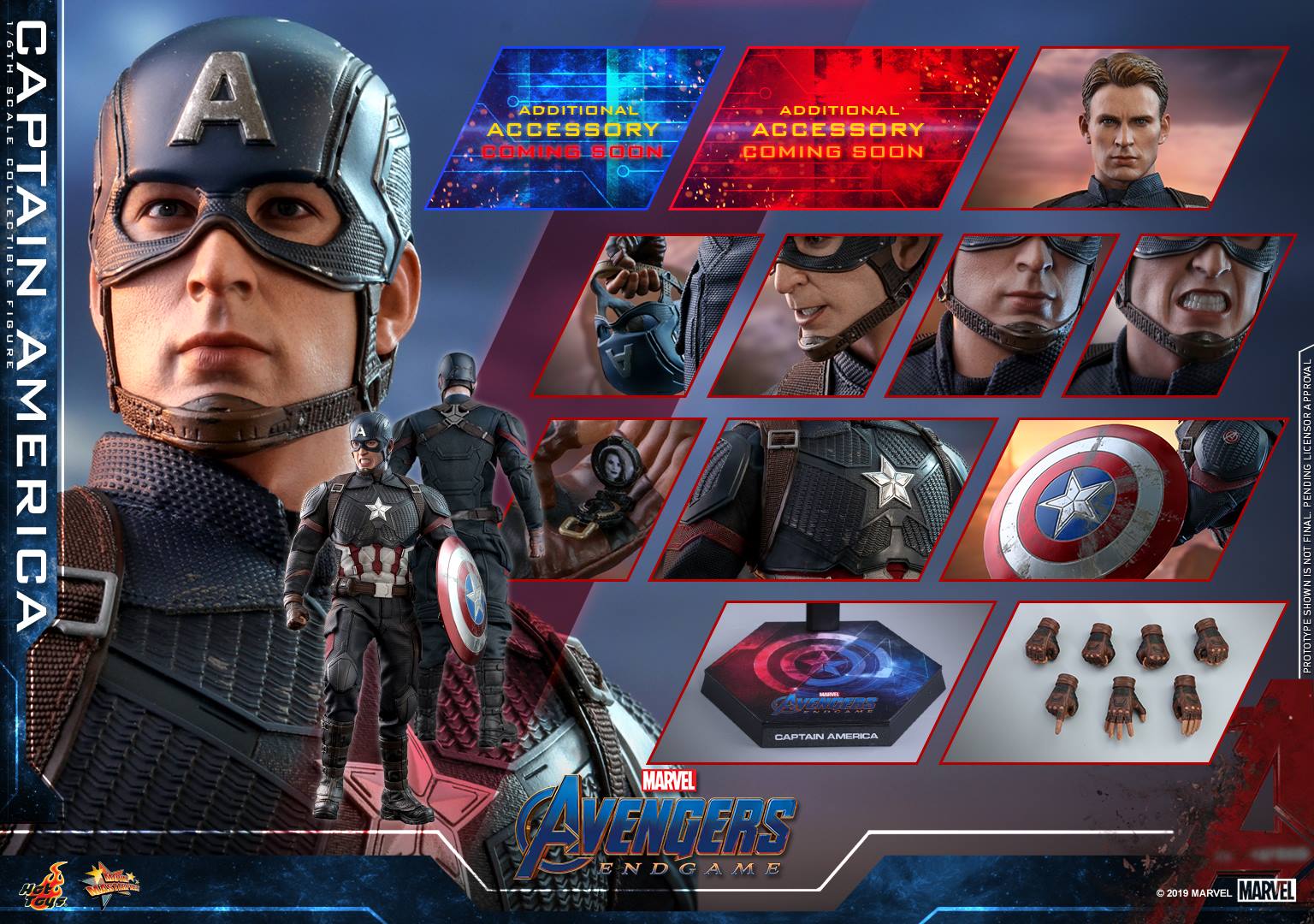 Hot Toys MMS536 Avengers: Endgame - Captain America
