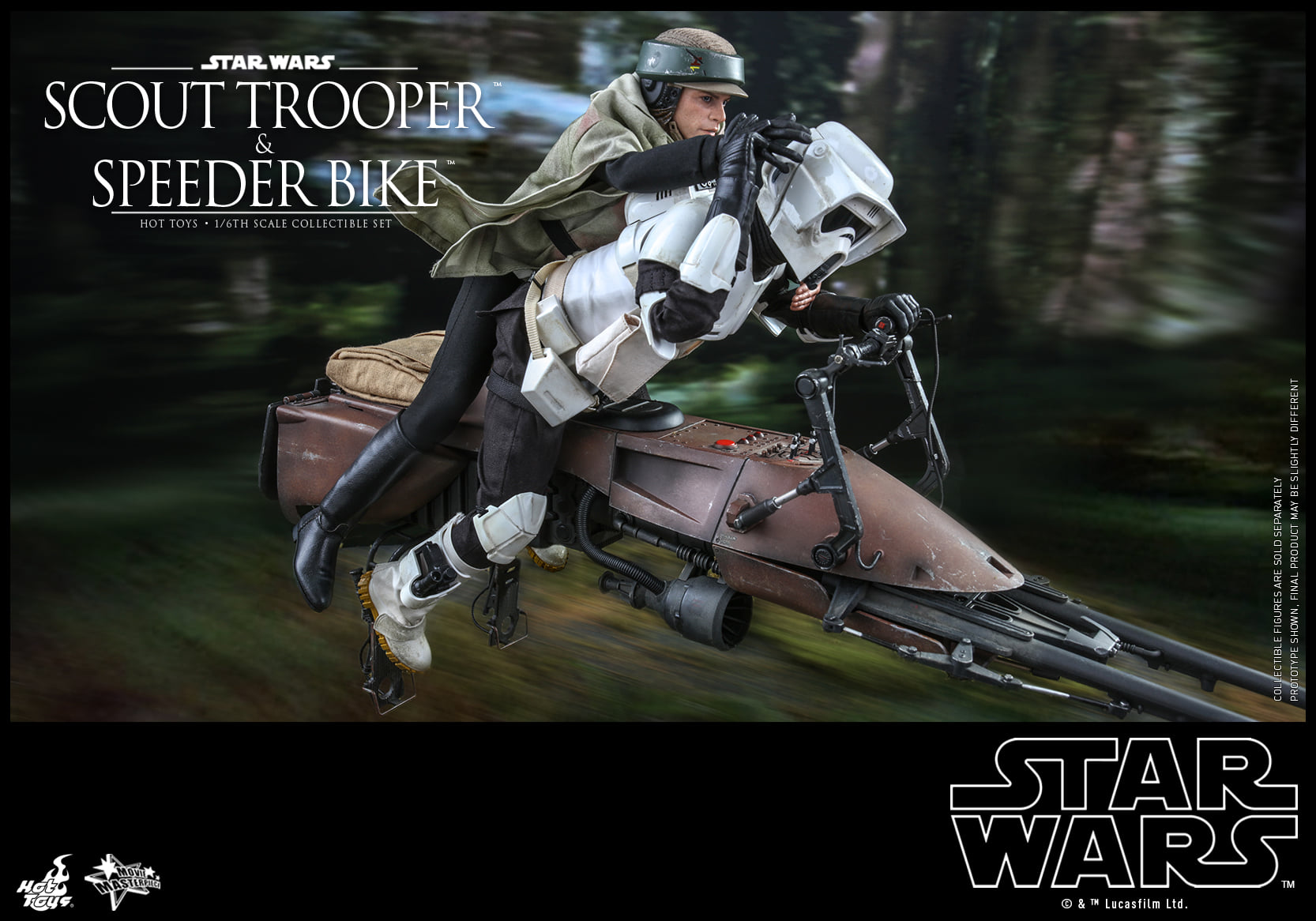 Hot Toys MMS612 1/6 Star Wars: Return of the Jedi - Scout Trooper and Speeder Bike