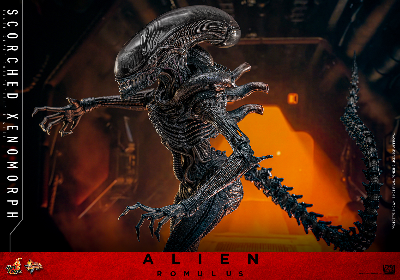 Hot Toys MMS784 Alien: Romulus - Scorched Xenomorph