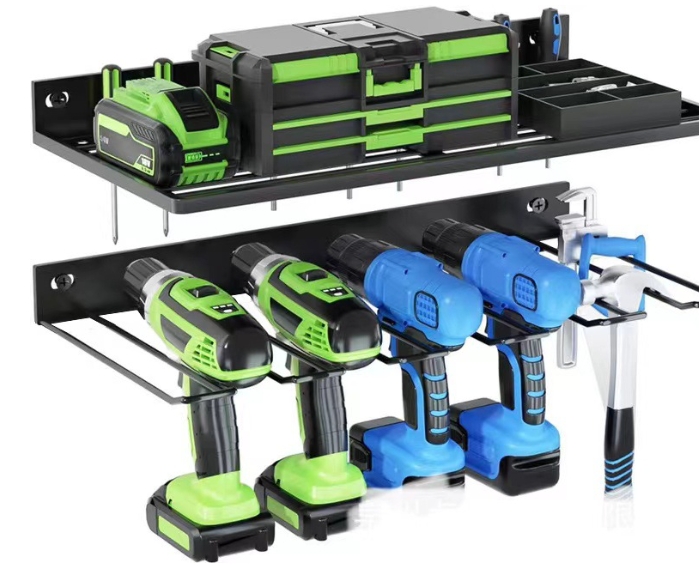 OT189 ชั้นสว่านไฟฟ้า เครื่องมือช่าง รุ่นเหล็กกล้า DIY ติดผนัง *** เลือกรุ่นก่อนซื้อ