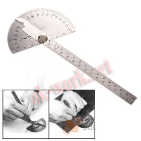 R01 ไม้โปรเสตนเลสวัดองศา 180 องศา