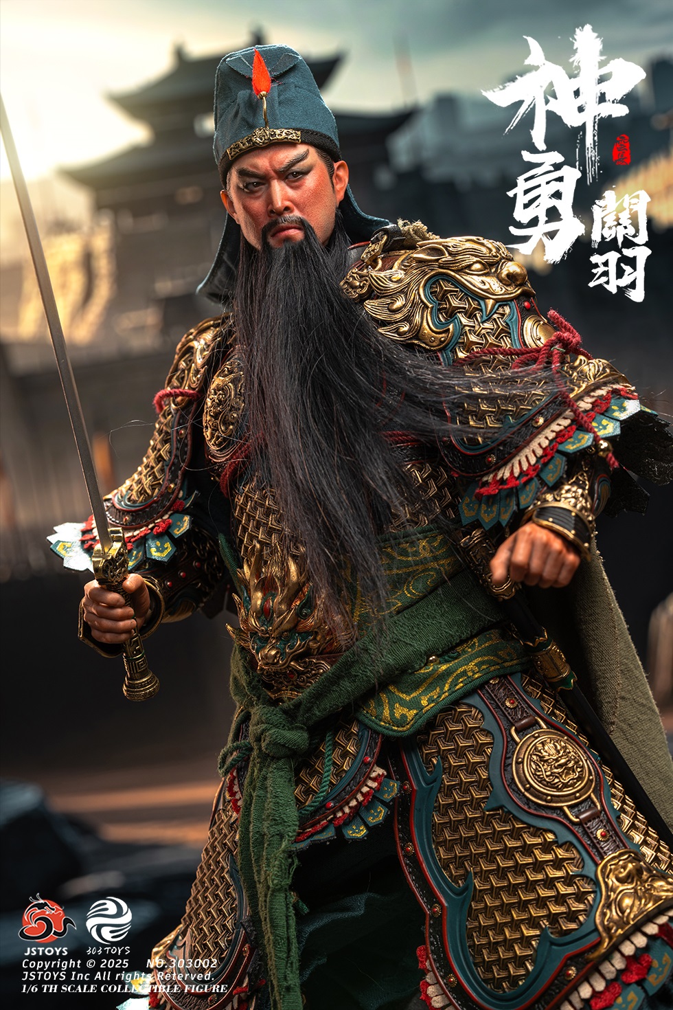 303TOYS x JSTOYS NO.303002 THREE KINDOMS - Mighty Guan Yu Yun Chang (Exclusive Edition)