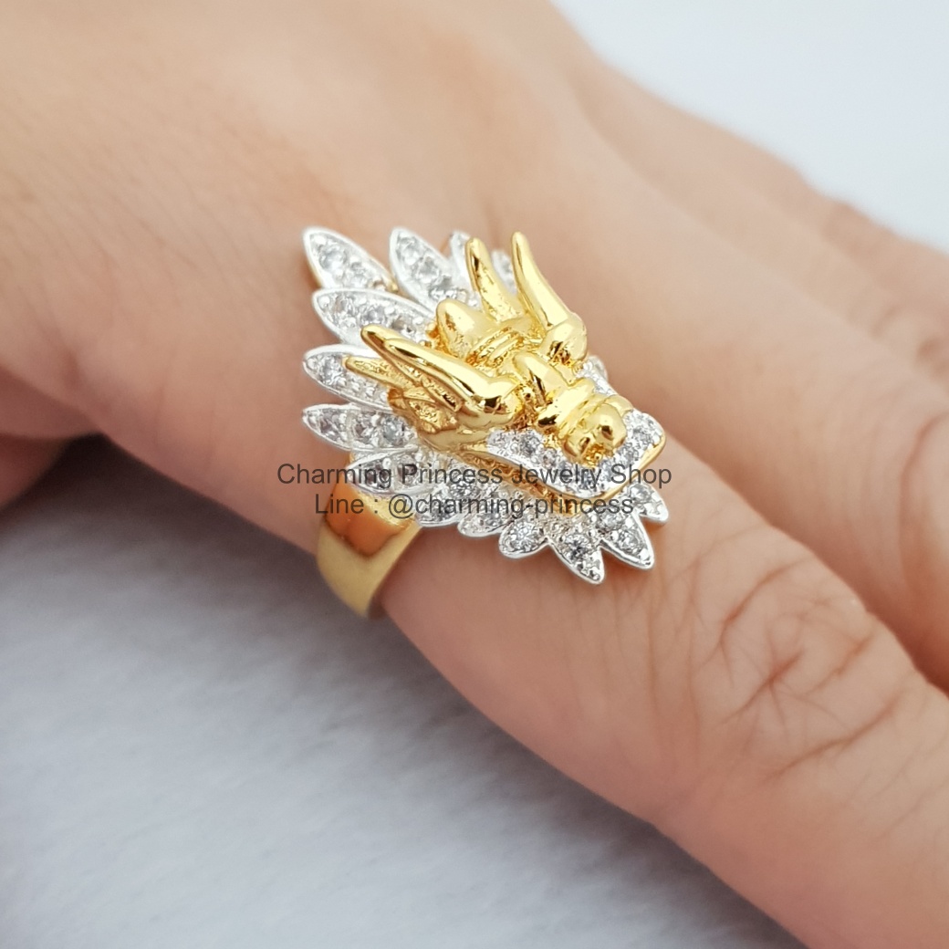 แหวนหัวมังกร สัญลักษณ์แห่ง พลัง อำนาจ ความยิ่งใหญ่ ช่วยในด้าน ด้านธุรกิจ การค้าขายและการเงิน