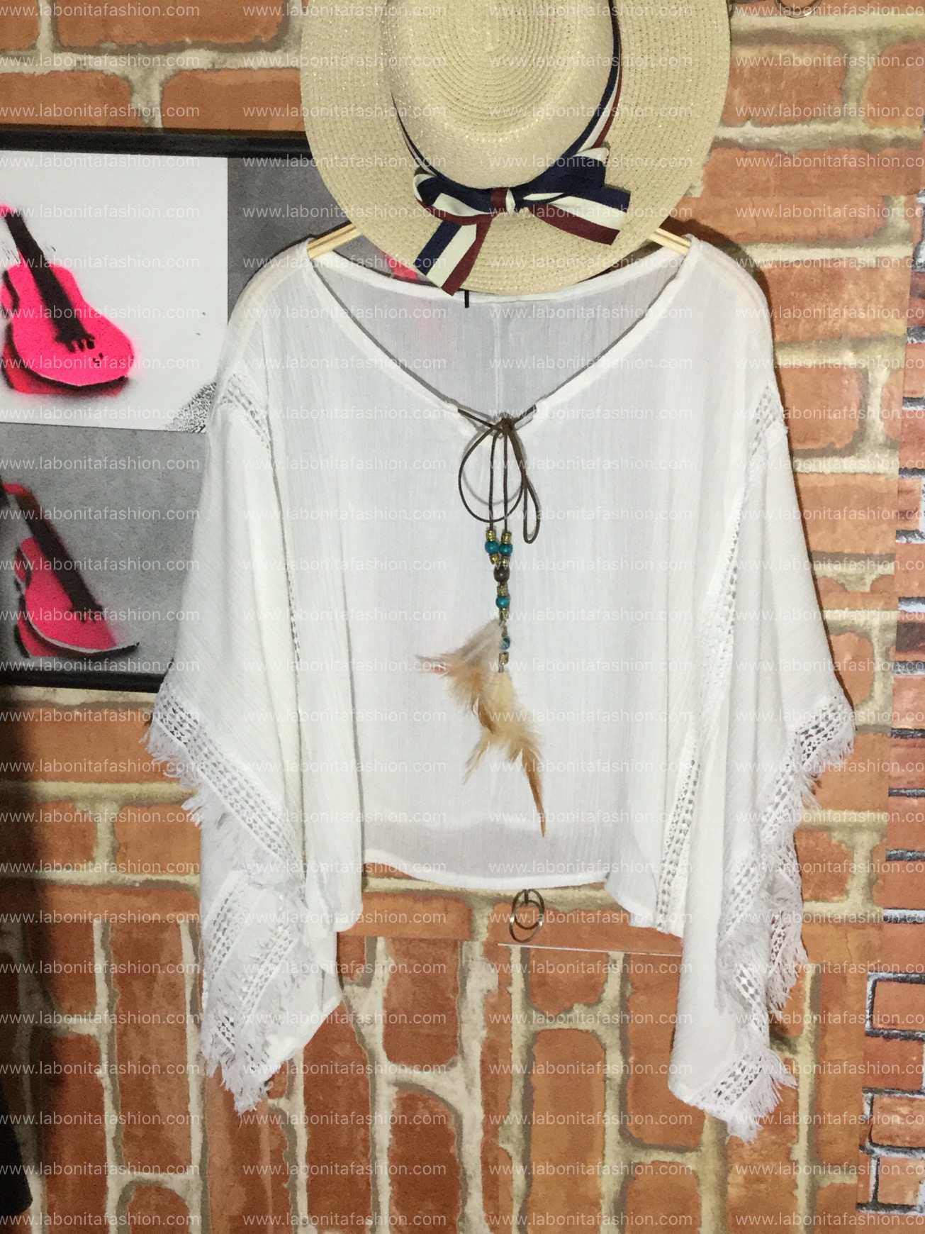 เสื้อสวยทรงปีกค้างคาว สไตล์โบฮีเมียน