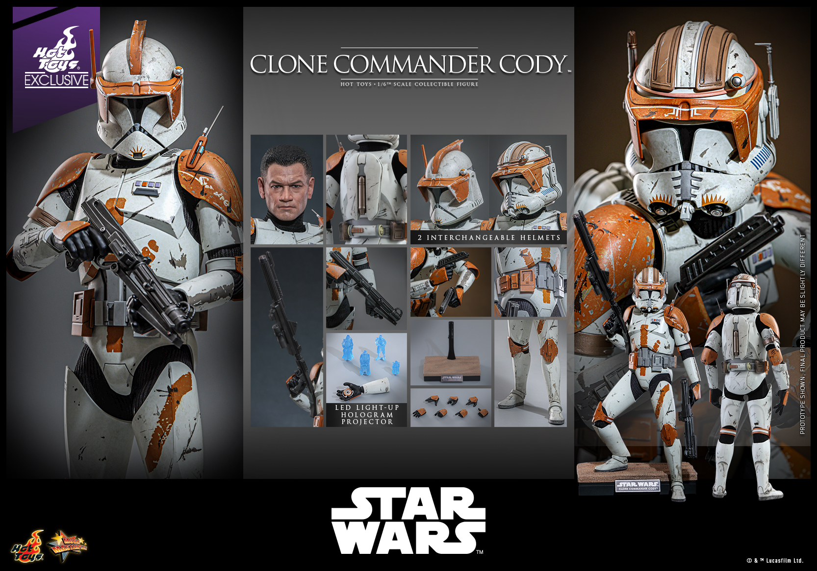 Hot Toys MMS796 Star Wars: Episode III Revenge of the Sith - Clone Commander Cody [Hot Toys Exclusive]