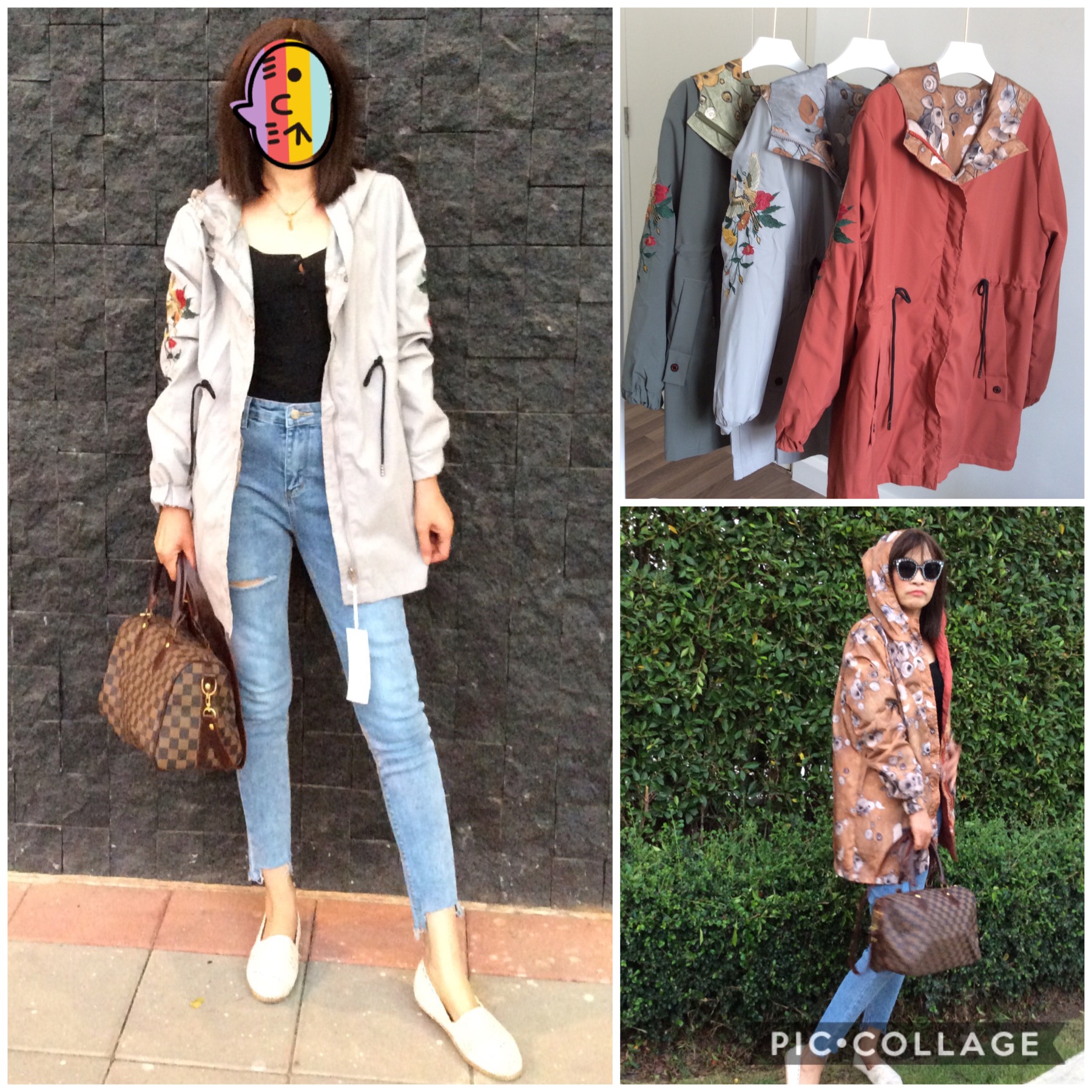 เสื้อคลุม แจ็คเก็ตมีฮู้ด ใส่ได้2หน้า ผ้าดีมากเว่อร์