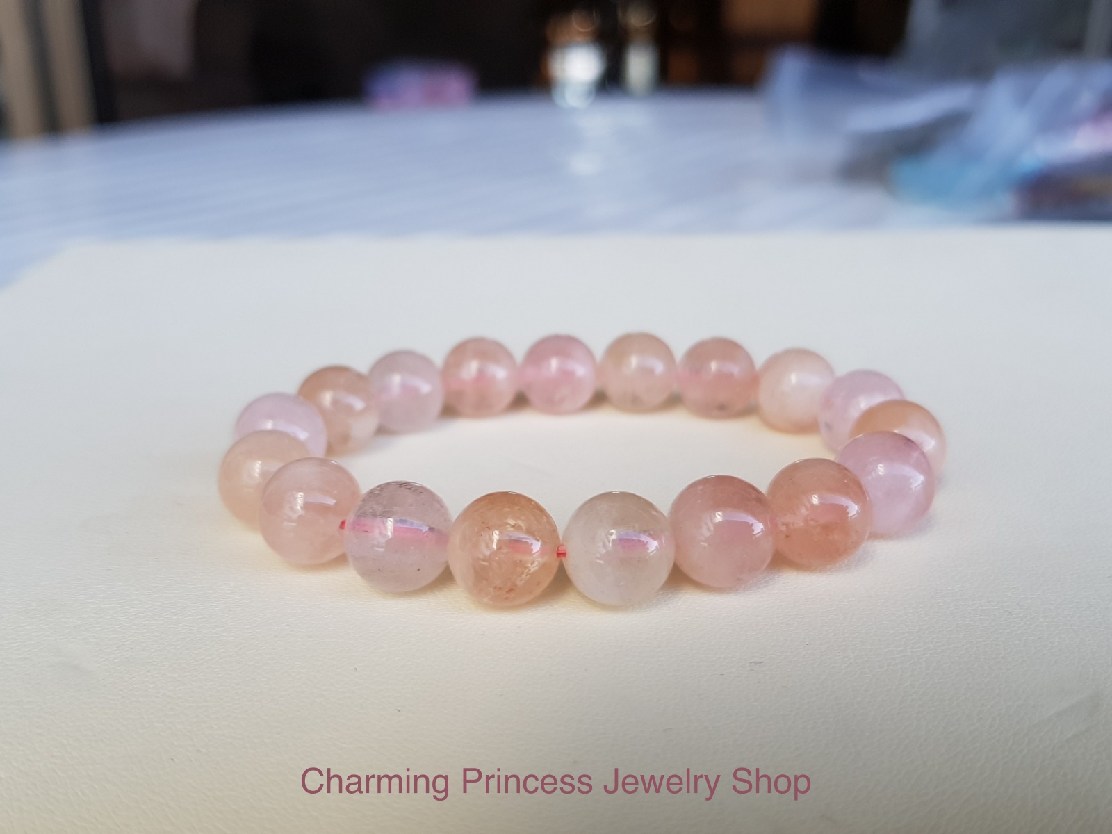 Morganite มอร์แกไนท์ เกรด AAA 10 มม รักที่ไม่มีเงื่อนไข