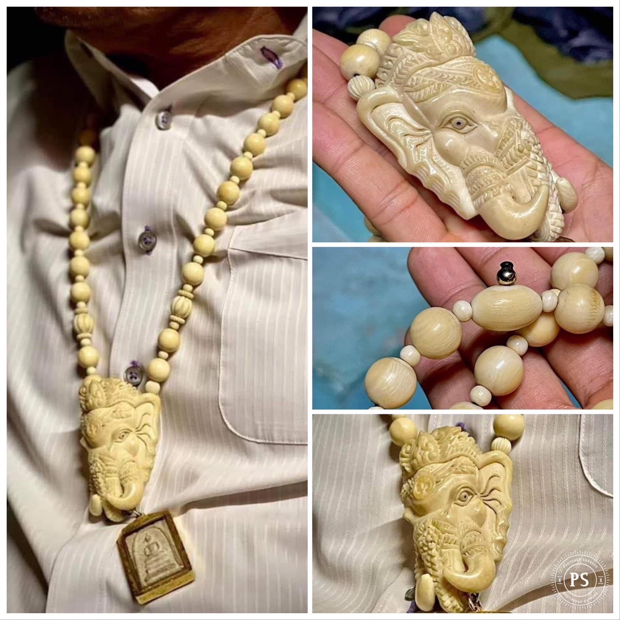 สร้อยคองาช้าง รับประกันแท้ สร้อยงาช้างยกเส้น สร้อยพระงาช้างเก่า