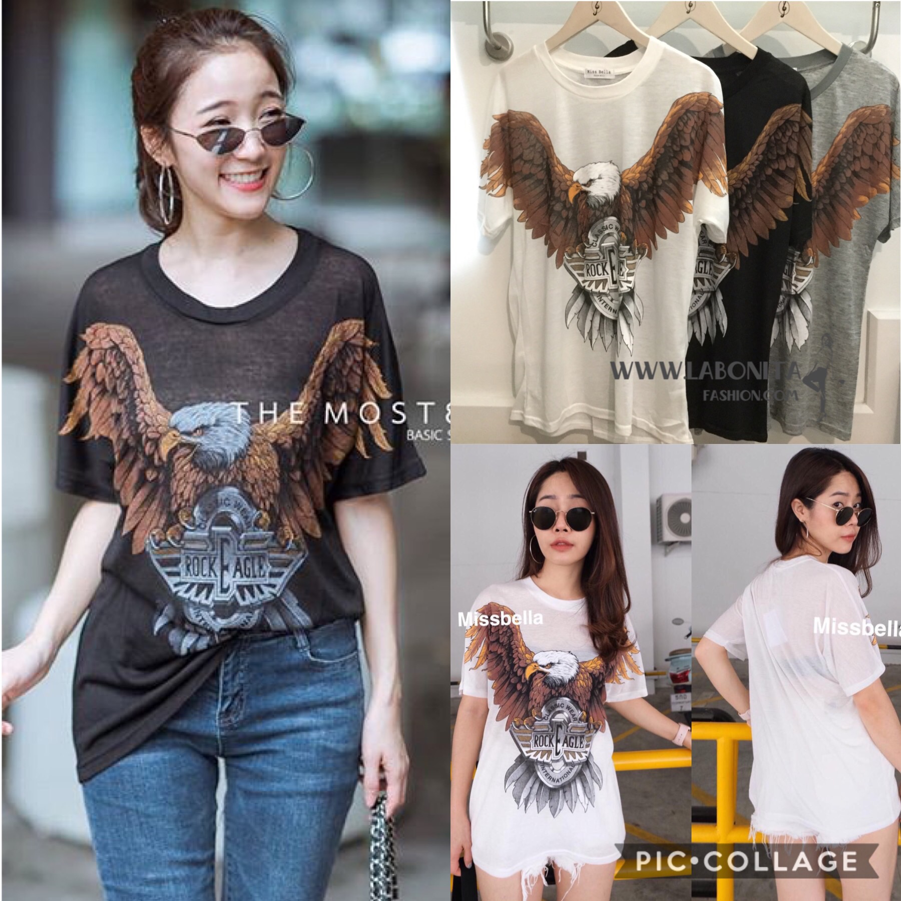 Rock Eagel เสื้อนกอินทรี 🦅เสื้อยืดร็อคผ้าบางเฉียบลายนกอินทรี