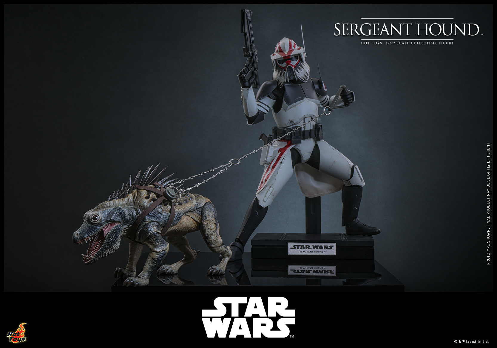Hot Toys TMS167 Star Wars: The Clone Wars - Sergeant Hound