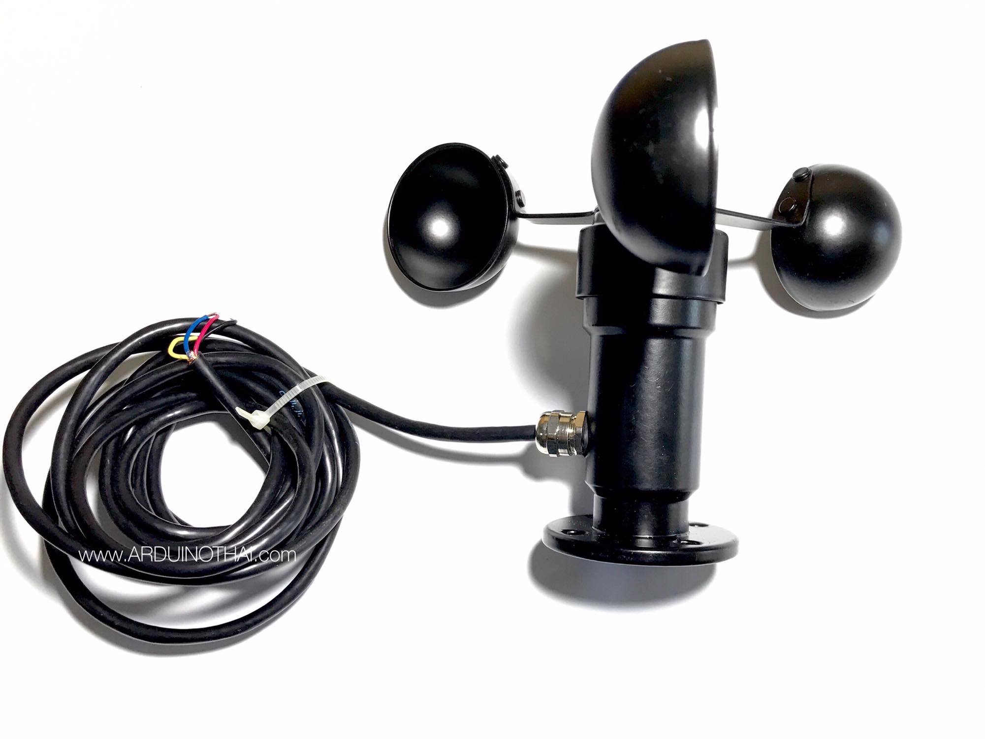 Wind Speed Sensor (เซ็นเซอร์วัดความเร็วลม) Output แบบ 0 ~ 5VDC และ 4 ~ 20mA สต็อกไทยส่งไว