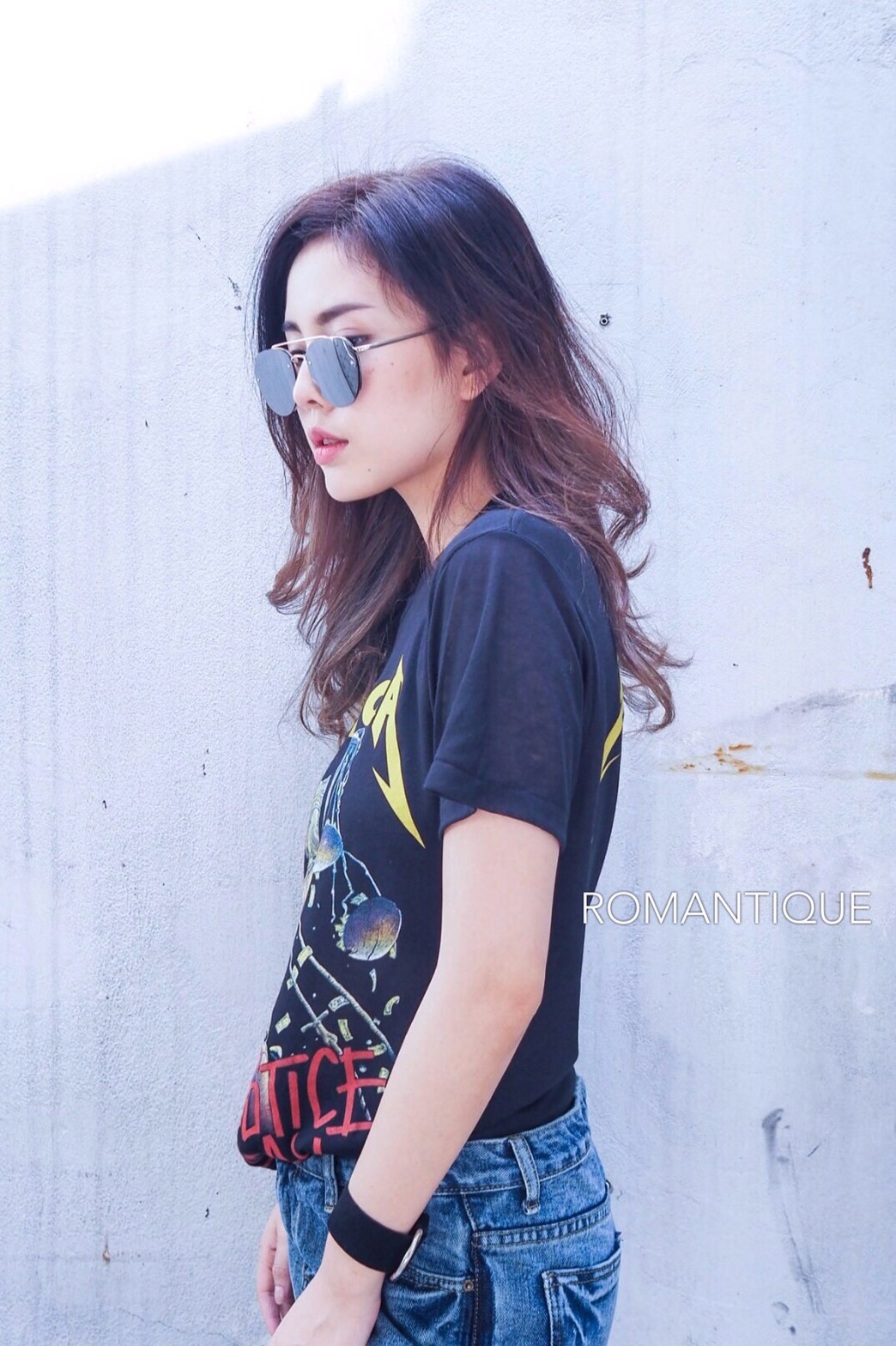 เสื้อยืดวินเทจ ผ้าบาง สกรีนวง ร๊อค METALLICA สกรีน หน้า-หลัง แบบดาราใส่