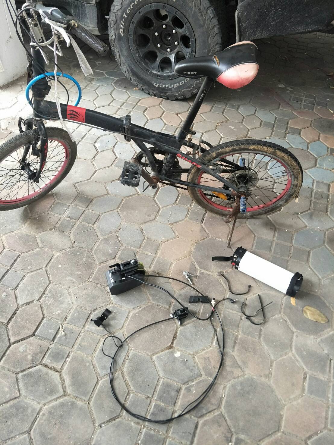 OT92 ชุดแปลงจักรยานไฟฟ้า 36V 8A แบตลิเธียม รุ่นติดตั้งง่าย ไม่ถอดล้อต่อโซ่