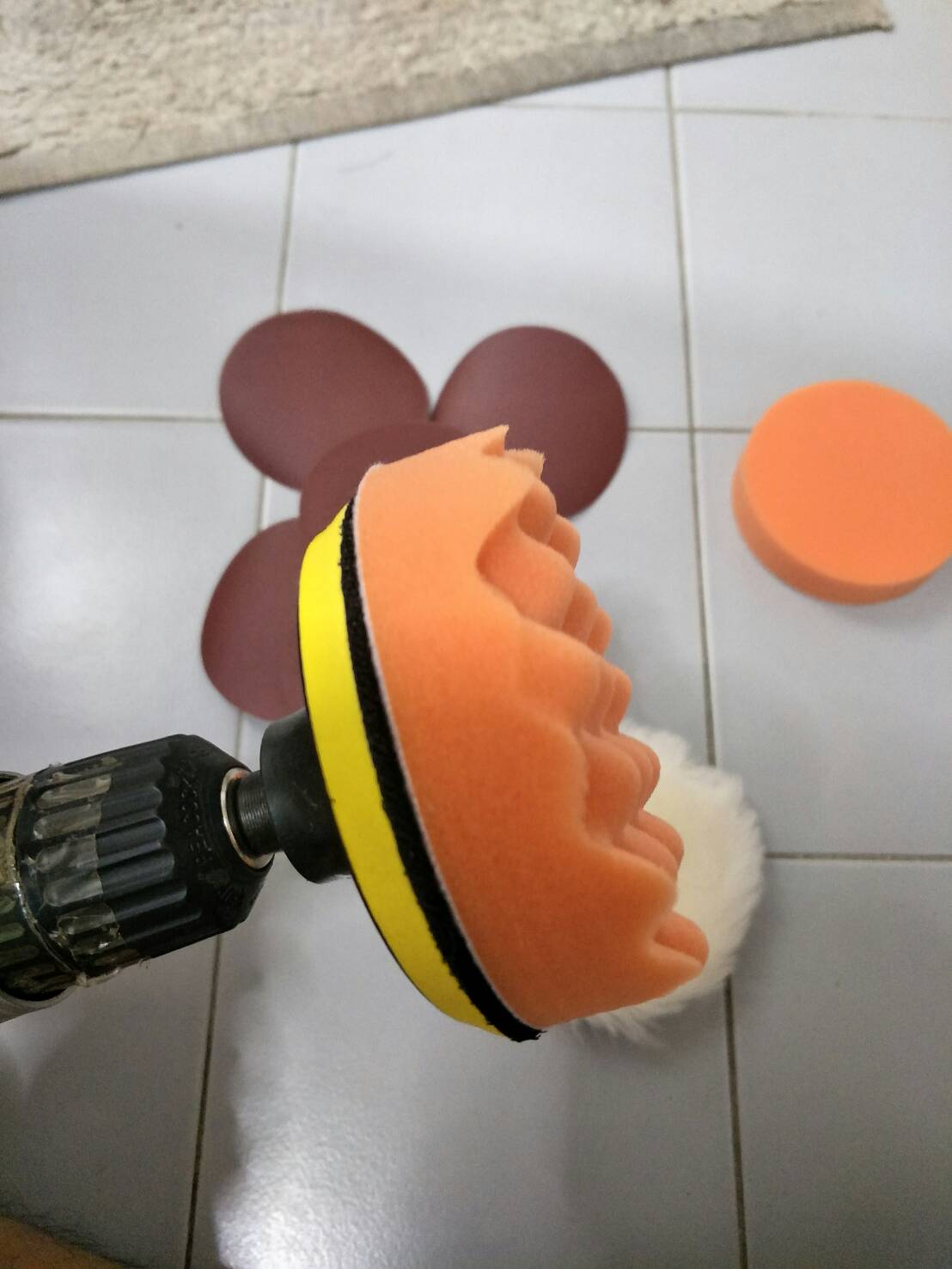 AD09 ชุดแปลงสว่าน เป็น หัวขัด ไม้ ขัดสี