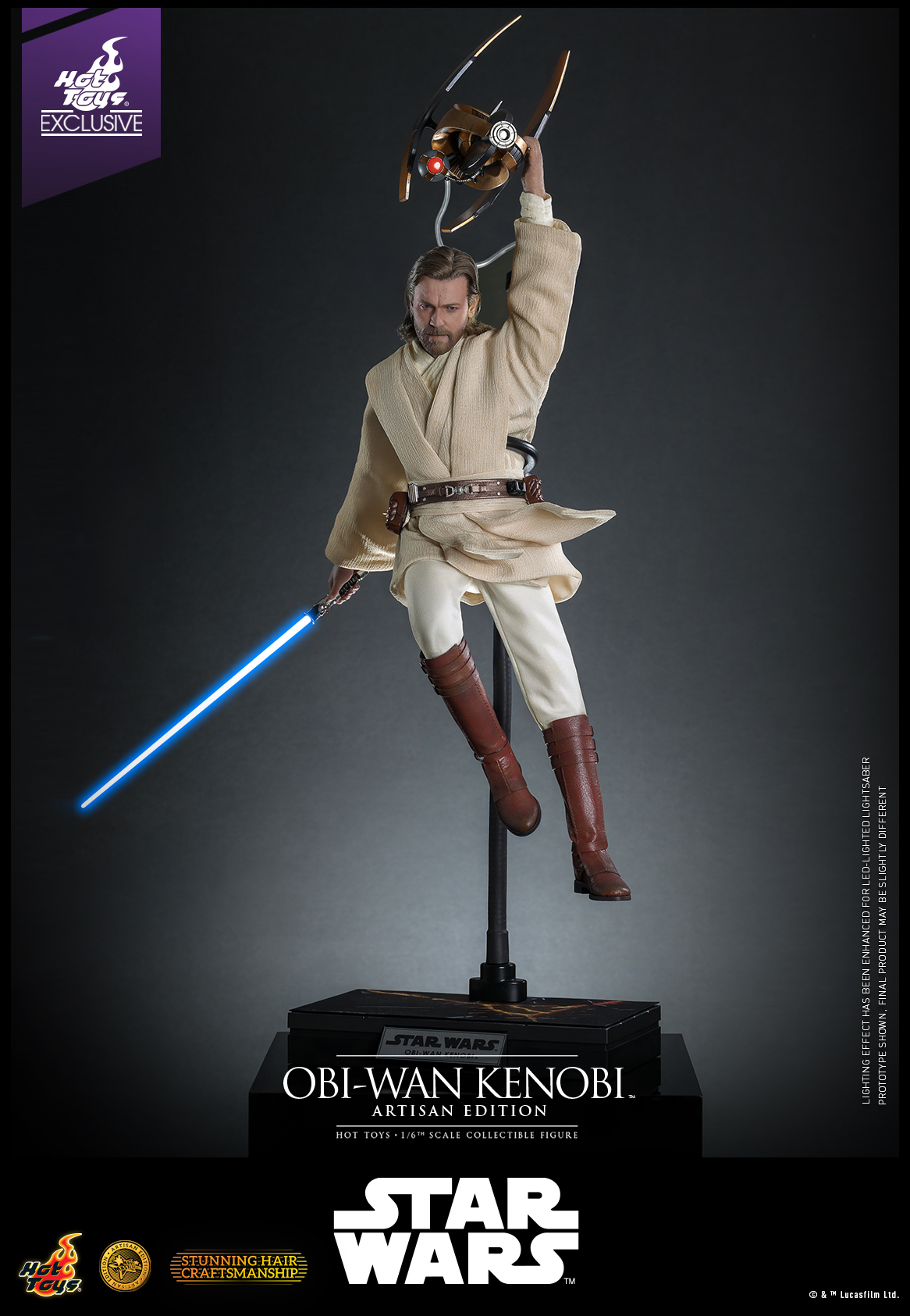 Hot Toys MMS809AE Star Wars: Attack Of The Clones - Obi-Wan Kenobi (Artisan Edition) [Hot Toys Exclusive]
