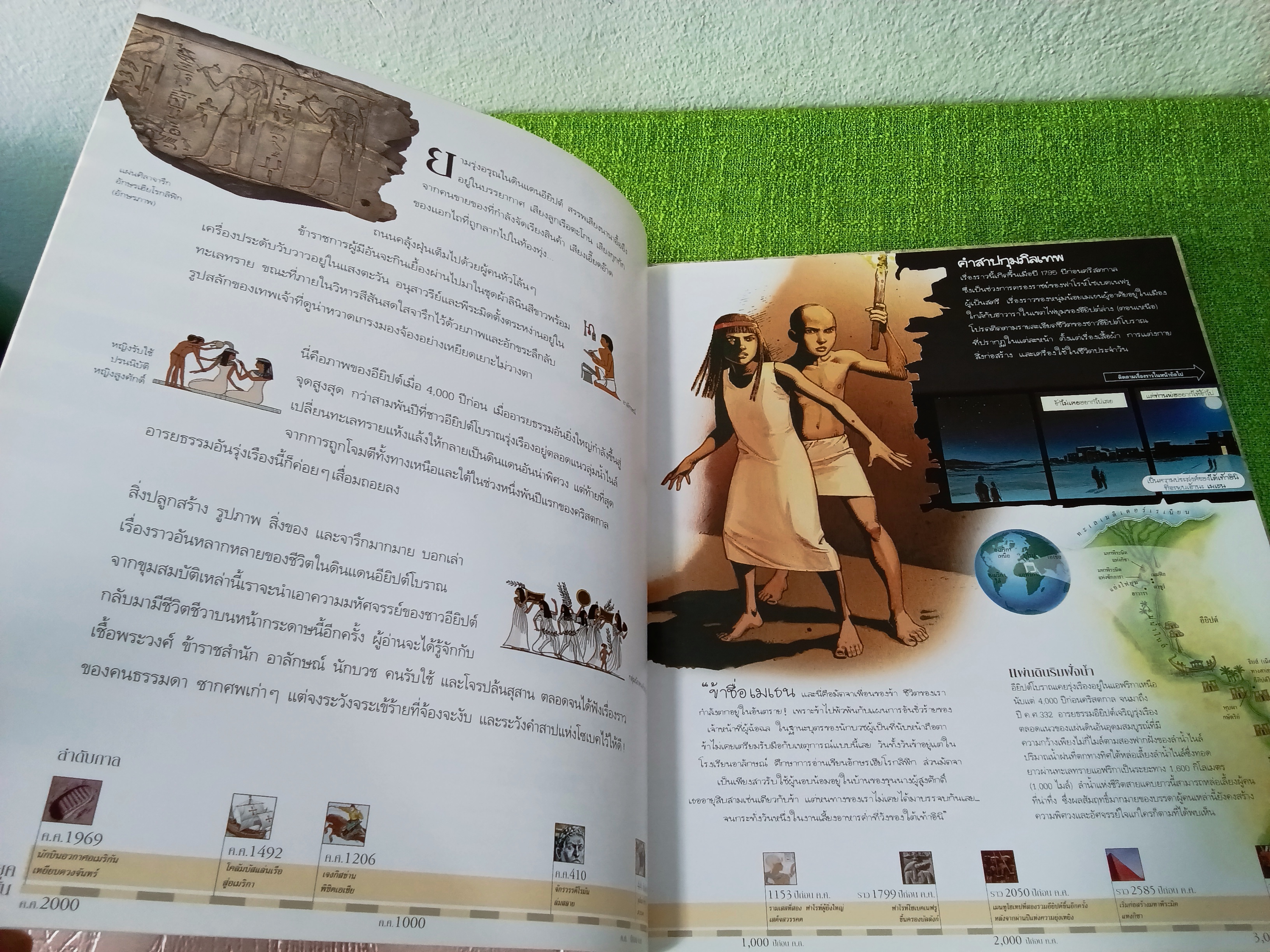 เรื่องเล่าจากความตาย / ดินแดนยุคโรมัน / ดินแดนอียิปต์โบราณ / นิยายภาพ สจวร์ต รอส 2549 ปกแข็ง