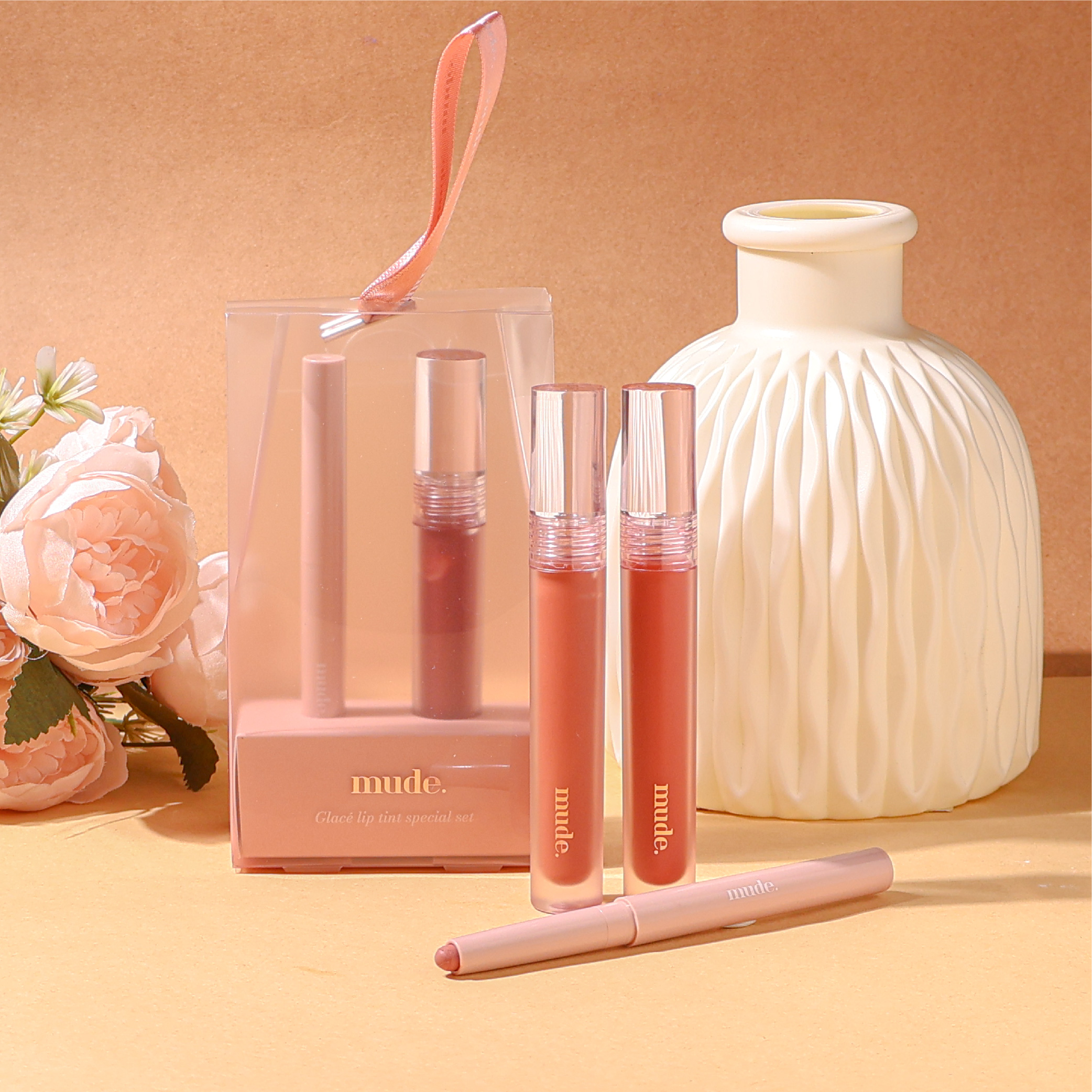 MUDE GLACE LIP TINT SPECIAL SET (แถมลิปไลน์เนอร์)