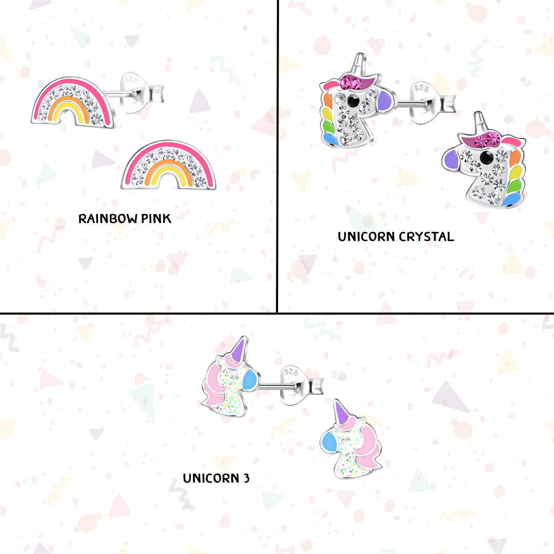 “เช็คสินค้าทัก line ก่อนโอนนะคะ”Unicorn ต่างหูเงินแท้ 92.5% สำหรับเด็กเหมาะสำหรับผิวแพ่ง่าย แถมฟรีแป้นตันสีชมพู ไม่ทิ่มหลังหู