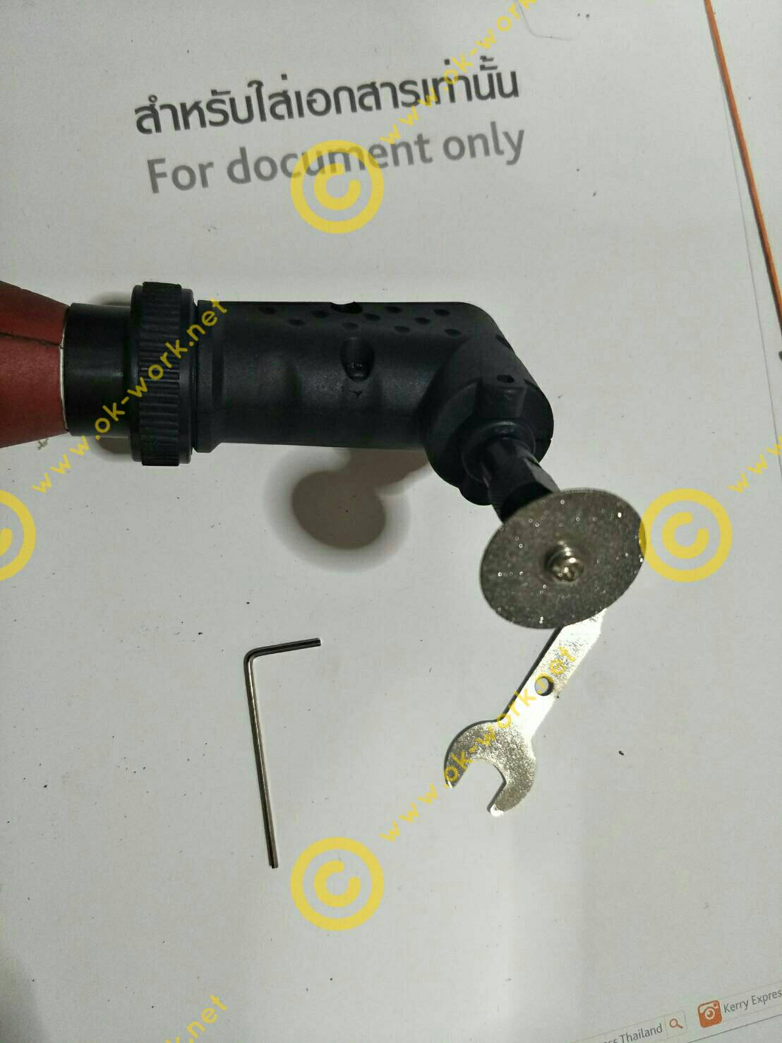 AD24 ข้อต่อ90 องศา สำหรับเครื่องจียรมินิ / Dremel