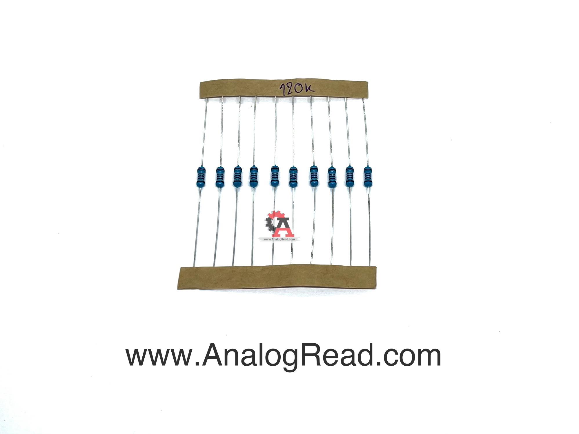 Resistor 120K 1/4W ตัวต้านทาน 120kโอห์ม 1/4วัตต์(10ชิ้น)