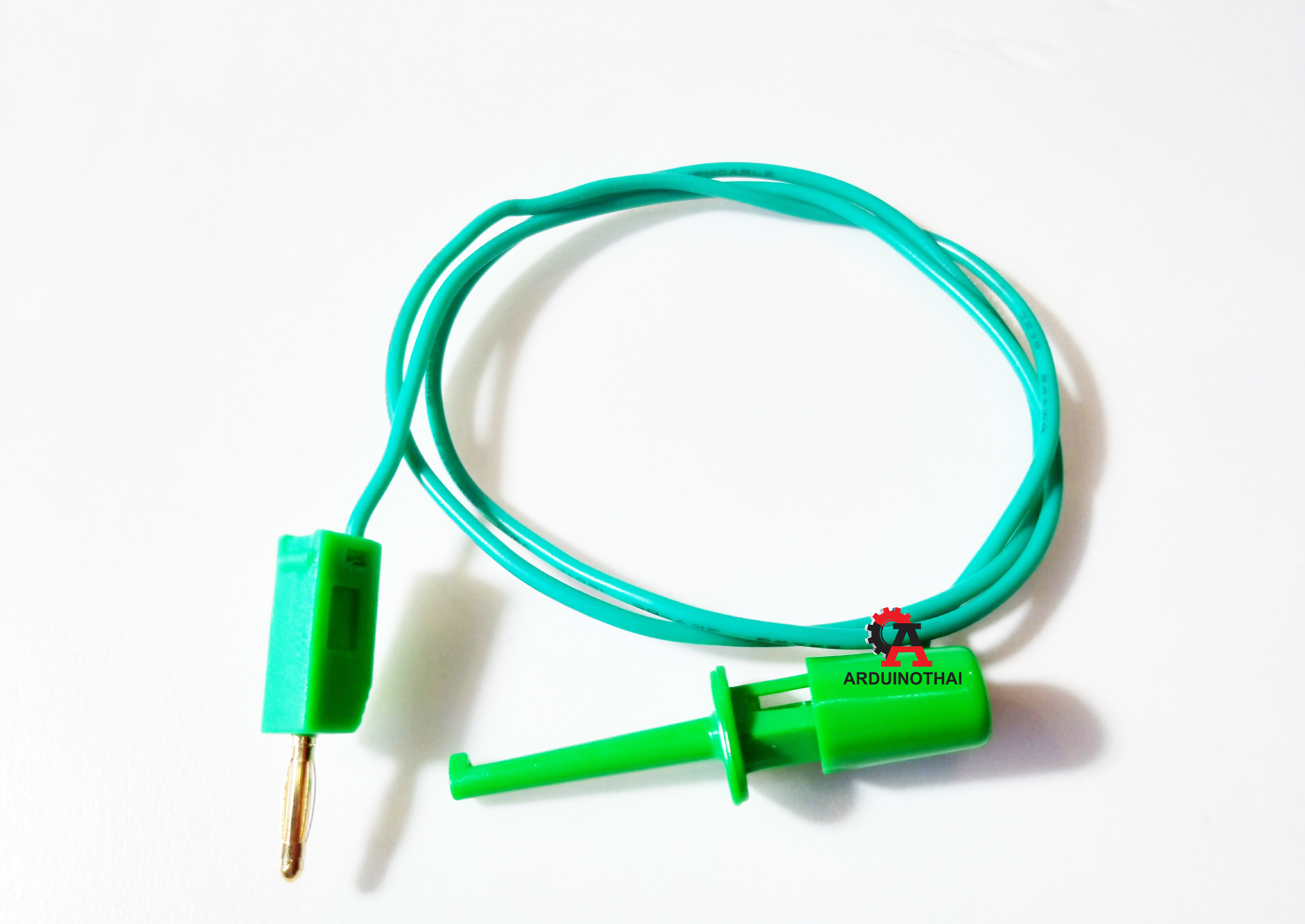 Banana to Clip Jack ขนาด 2mm ยาว 50cm สำหรับบอร์ด KidBright