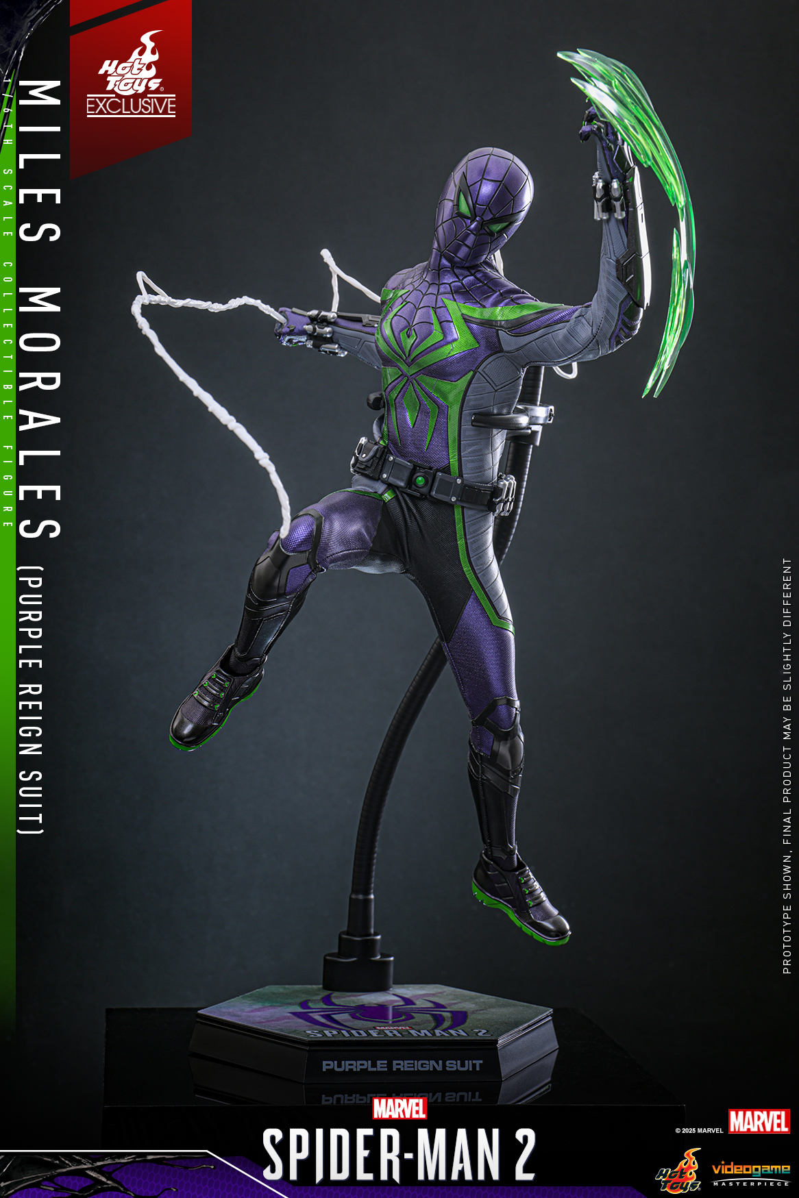 Hot Toys VGM68 Marvel's Spider-Man 2 - Miles Morales (Purple Reign Suit) [Hot Toys Exclusive]