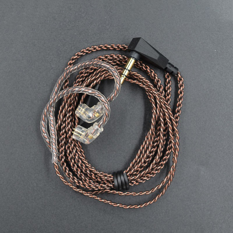 ขาย KZ Copper สาย OFC ถัก ขั้ว 2 pin สำหรับหูฟัง KZ ทุกรุ่นที่เป็นขั้ว A , B , C