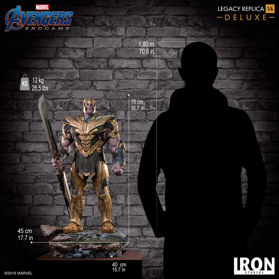 Iron Studios Deluxe Legacy Replica 1/4 Avengers Endgame - Thanos