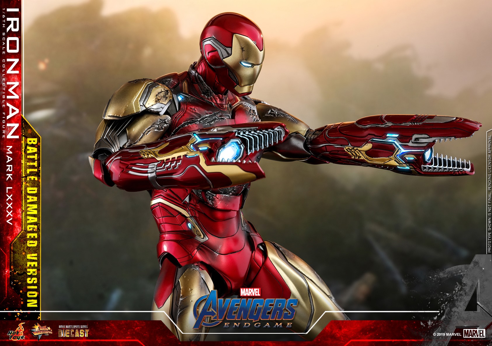 Hot Toys MMS543D33 Avengers: Endgame 1/6 Iron Man Mark LXXXV (Battle Damaged Version)