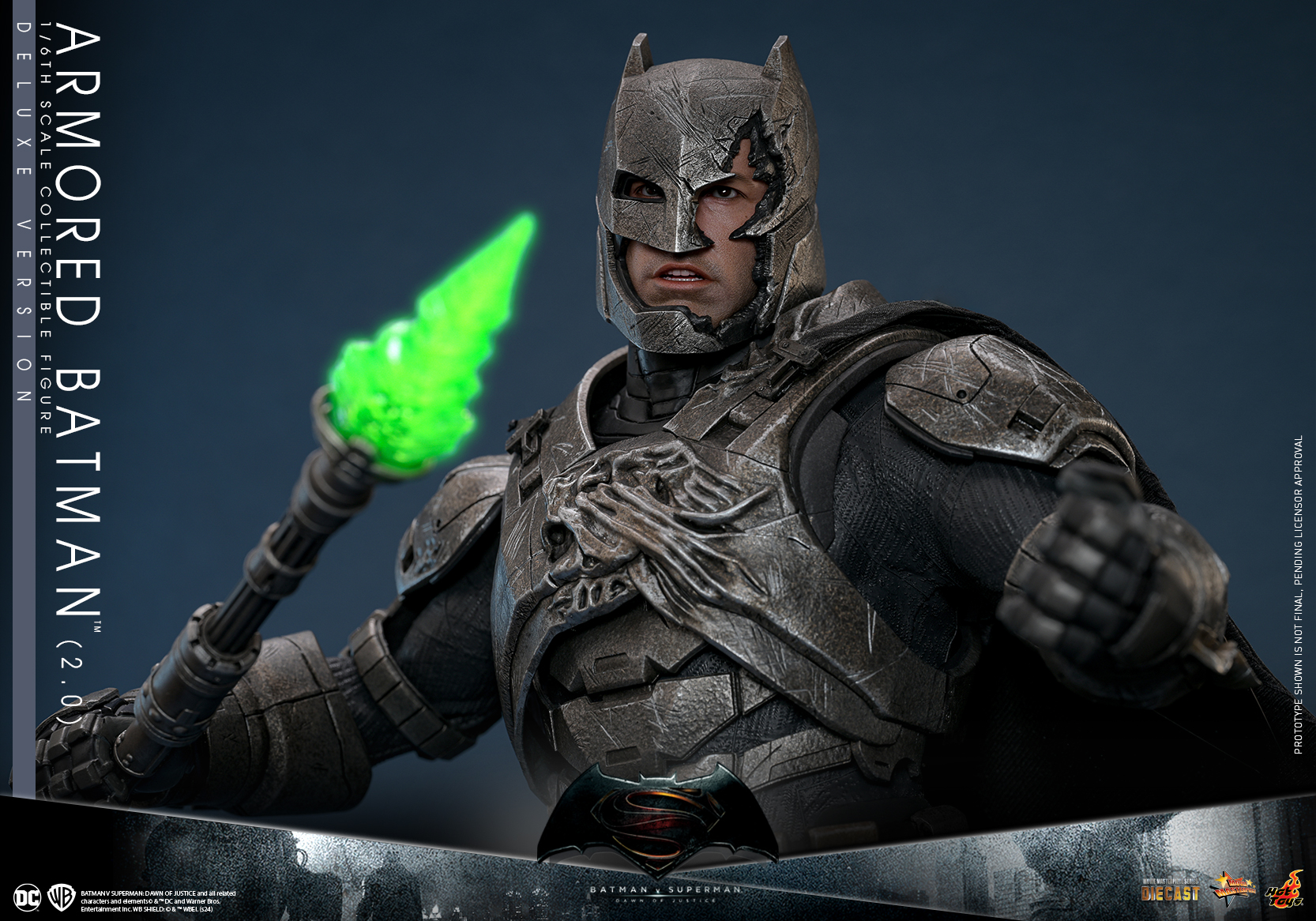 Hot Toys MMS743D63 Batman v Superman: Dawn of Justice - Armored Batman (2.0) [Deluxe Version]