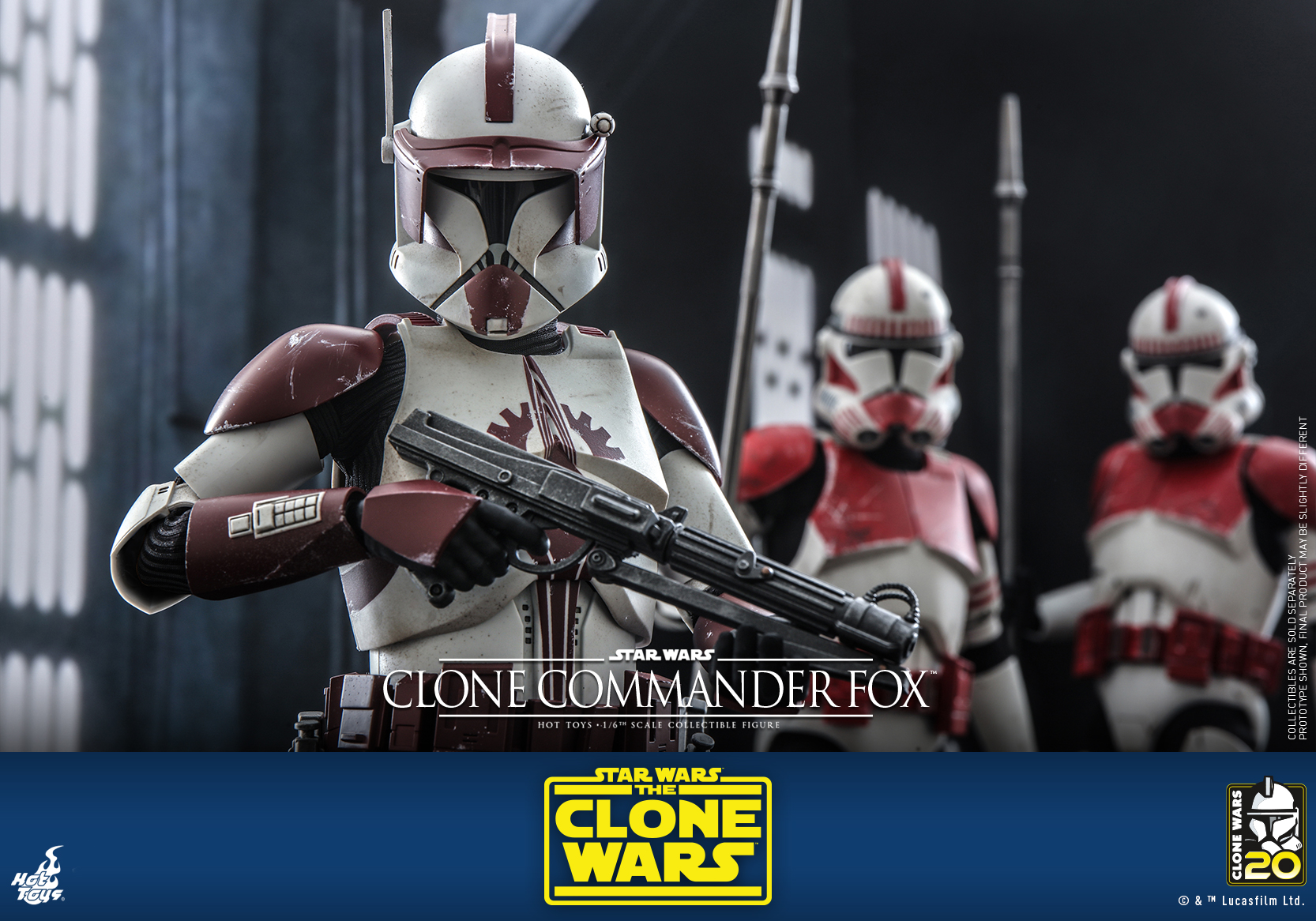 Hot Toys TMS103 1/6 Star Wars: The Clone Wars™ - Clone Commander Fox™