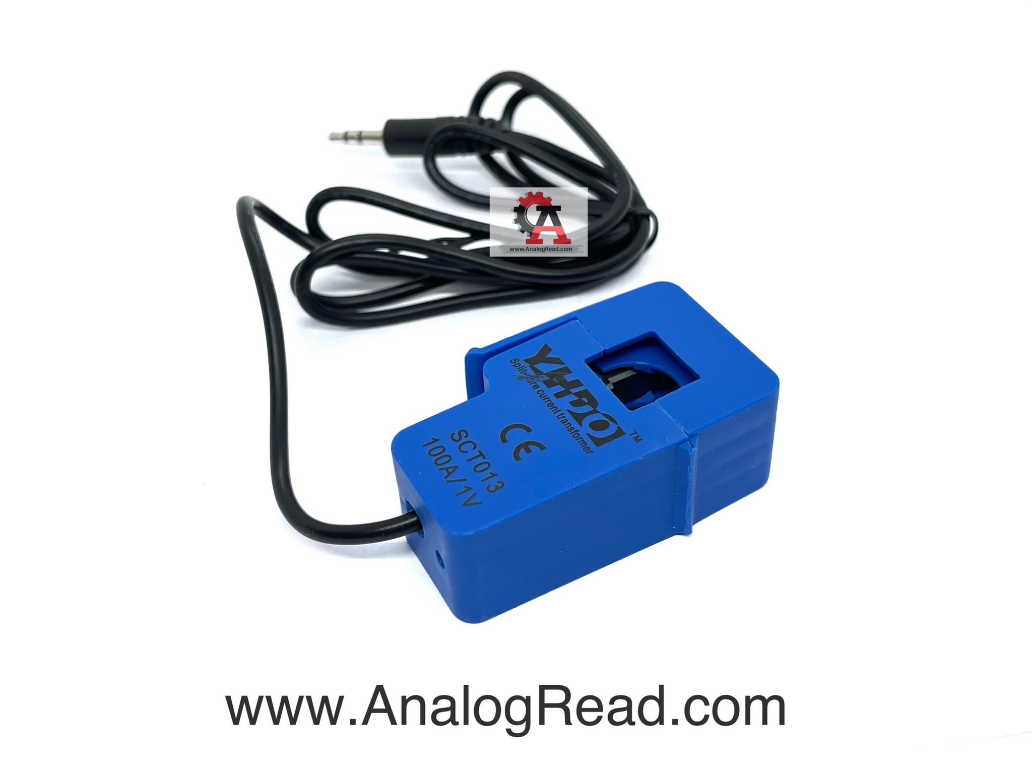 เซนเซอร์วัดกระแสไฟฟ้า แบบไม่ต้องตัดสายไฟ CT sensor SCT-013 100A/1v