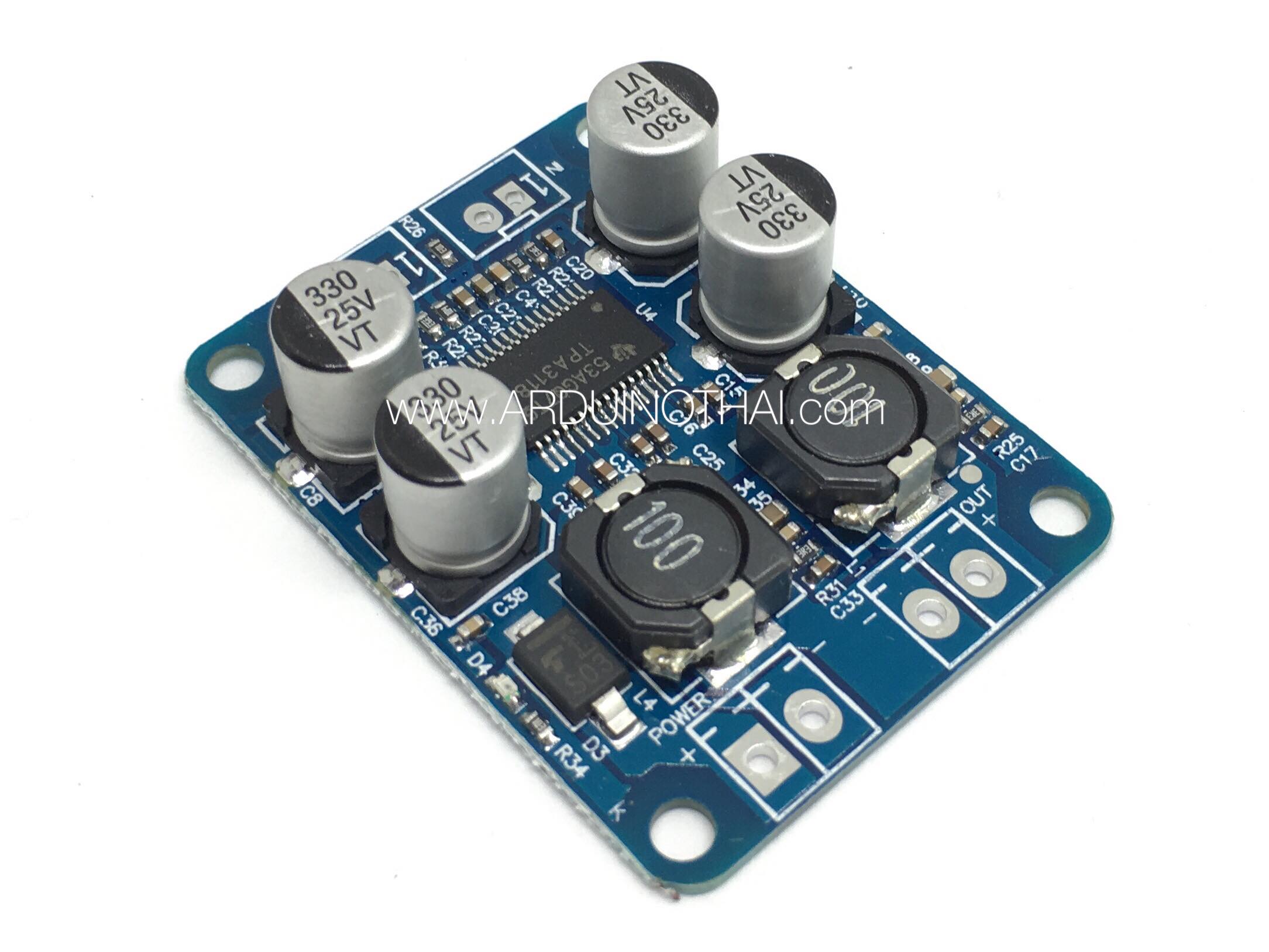TPA3118 Amplifier Board 60W วงจรขยายเสียงกำลังขับ 60W ใช้ไฟเลี้ยง 8-24V สต็อกไทยส่งไว