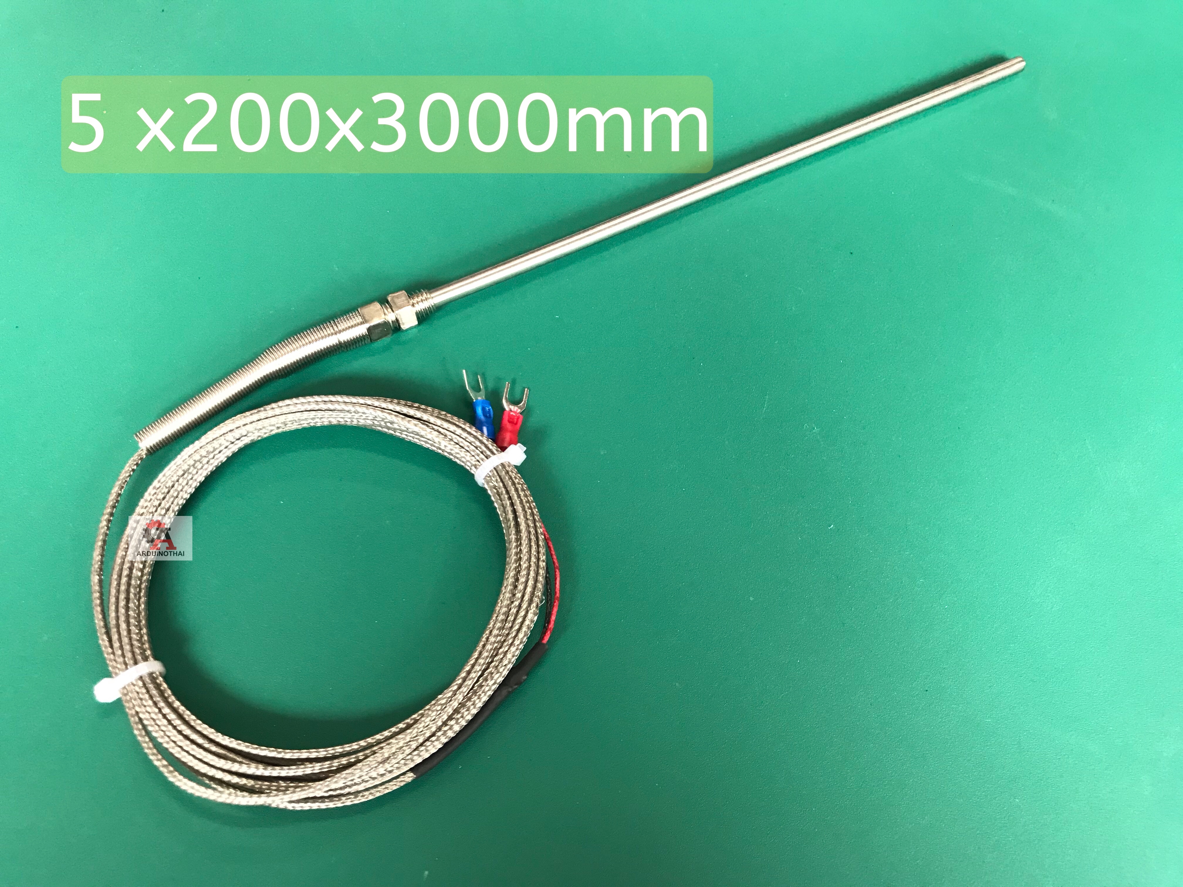 Thermocouple เซนเซอร์วัดอุณหภูมิ K-Type 0-600°C 5x200x3000mm