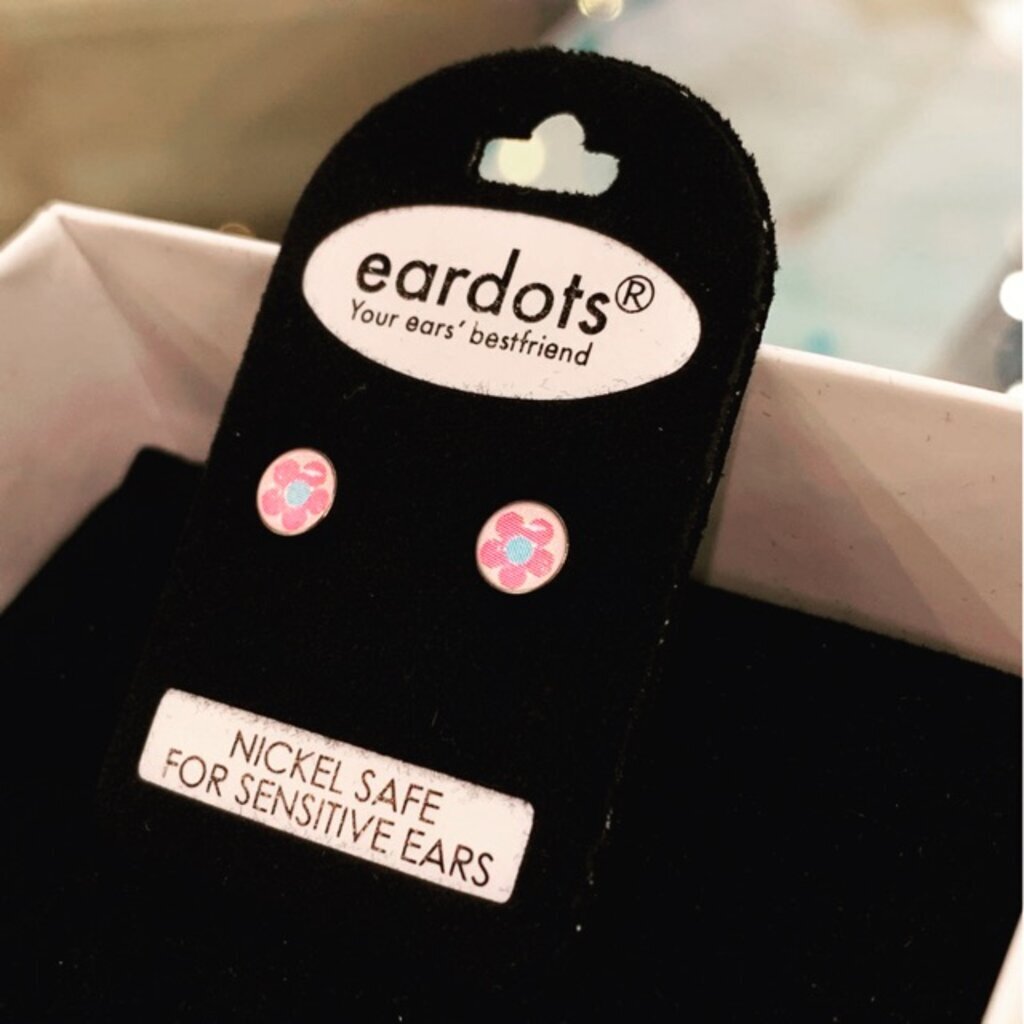 (ส่งฟรี!) ต่างหูสำหรับผิวแพ้ง่ายแป้นตัน สแตนเลสเกรดการแพทย์ ปลอดภัย 100% 5mm Button Daisy