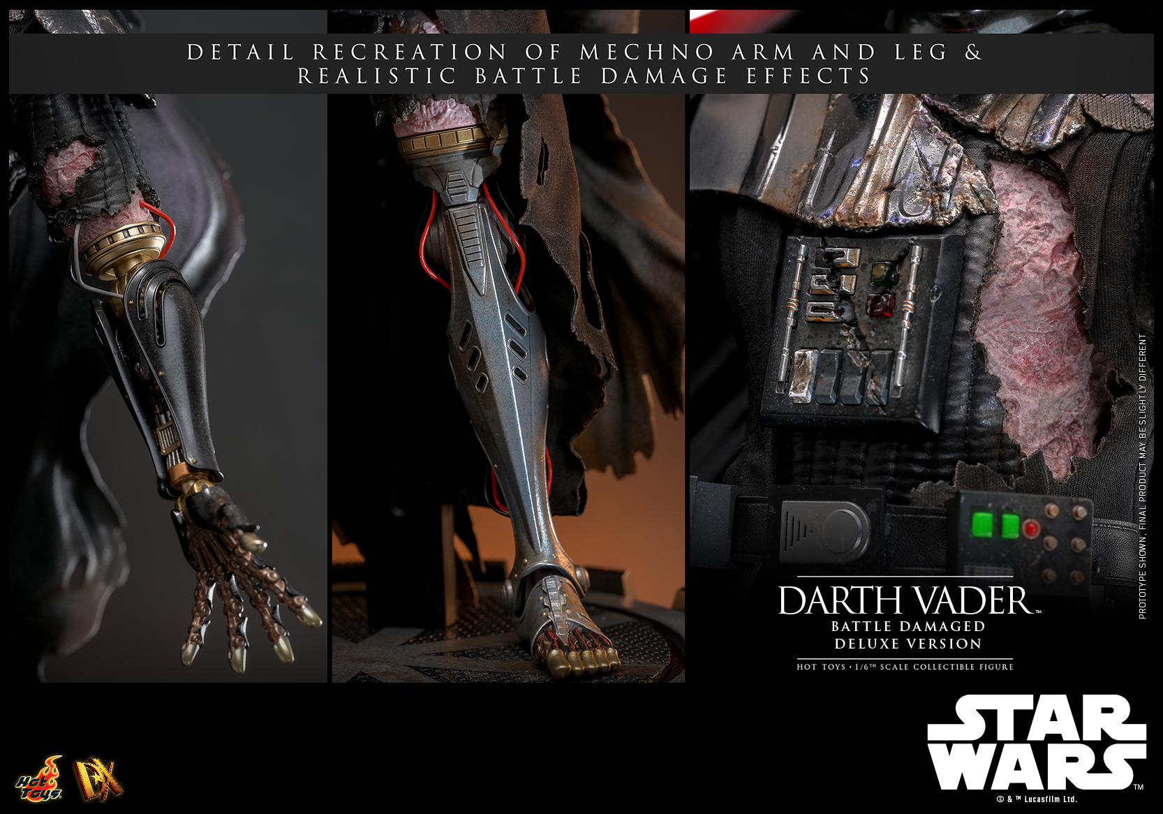 Hot Toys DX45B Star Wars - Darth Vader (Battle Damaged) (Deluxe Version) (Special Edition)