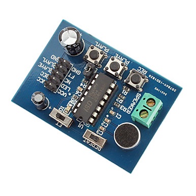 Voice Recording / Playback Module (ISD1820) โมดูลบันทึกข้อความเสียงและเล่นกลับ สต็อกไทยส่งไว