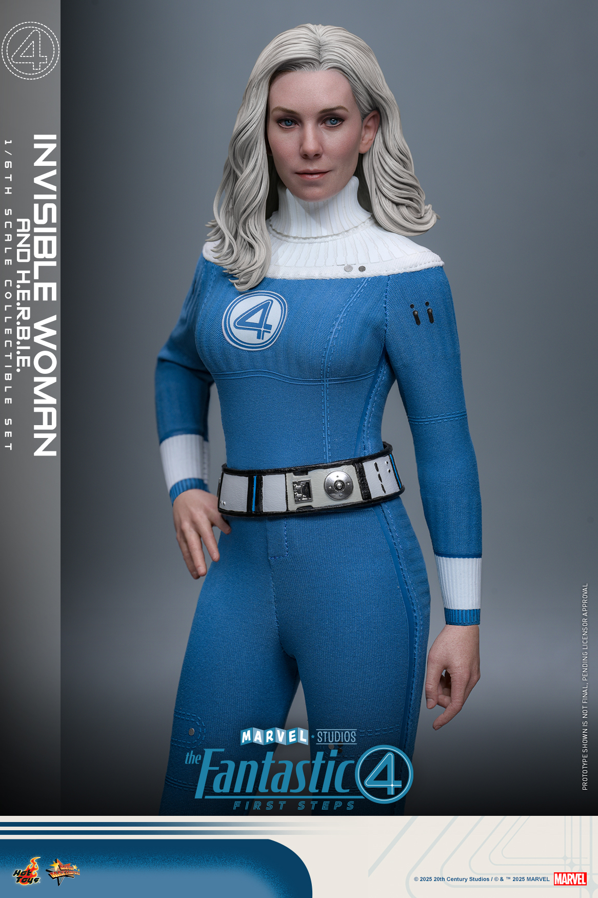 Hot Toys MMS824 The Fantastic Four: First Steps - Invisible Woman and H.E.R.B.I.E.