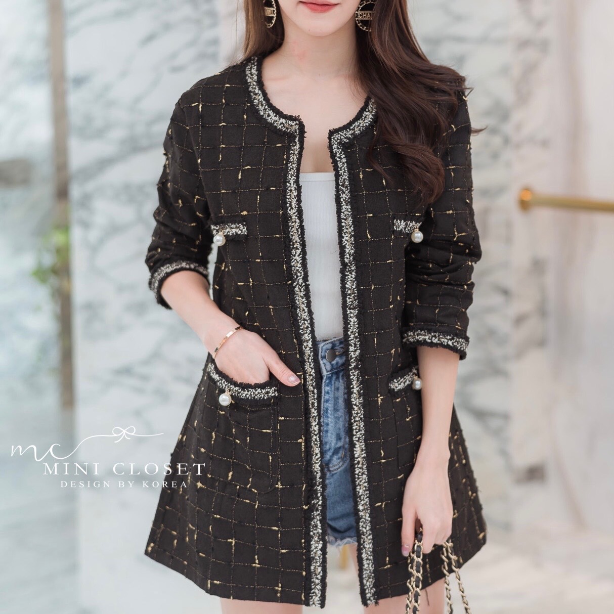 เสื้อคลุมยาวสไตล์เกาหลี