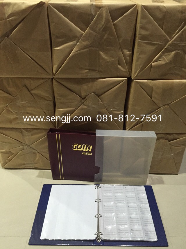 อัลบั้มสะสมเหรียญ ใส่เมาท์ (ใหญ่) ใส่ได้ 200 เหรียญ