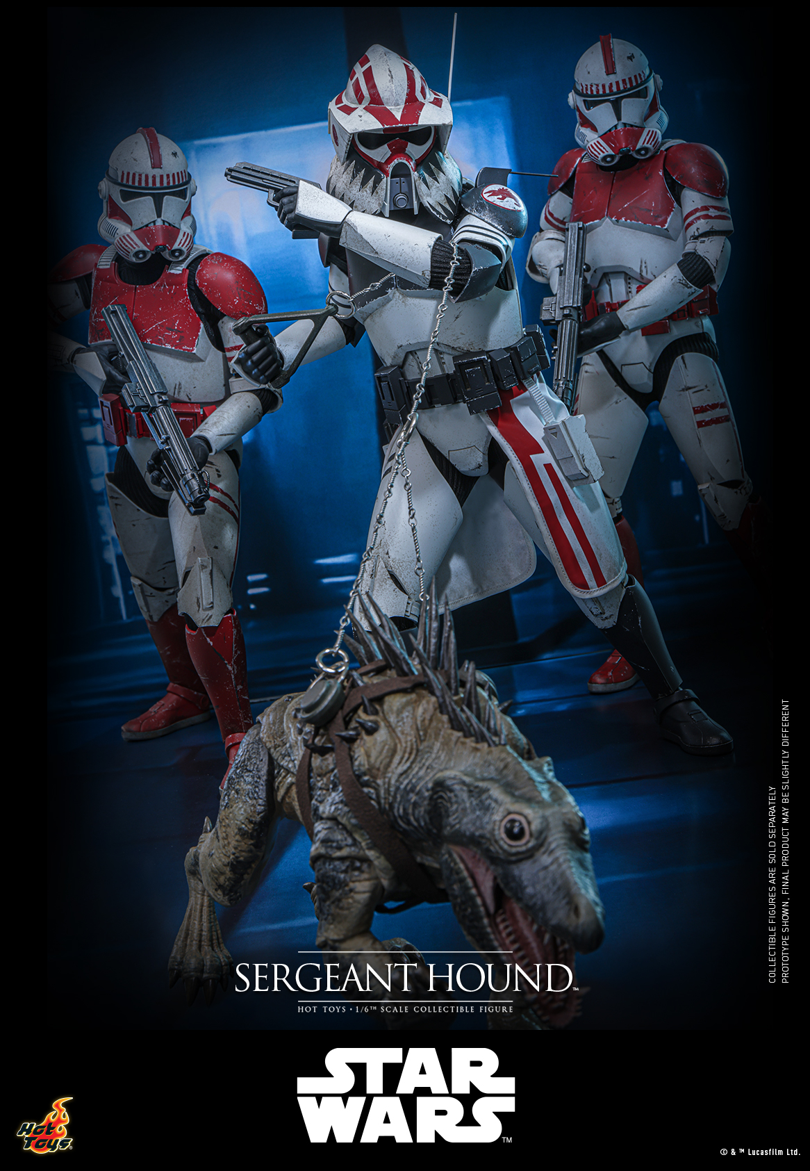 Hot Toys TMS167 Star Wars: The Clone Wars - Sergeant Hound